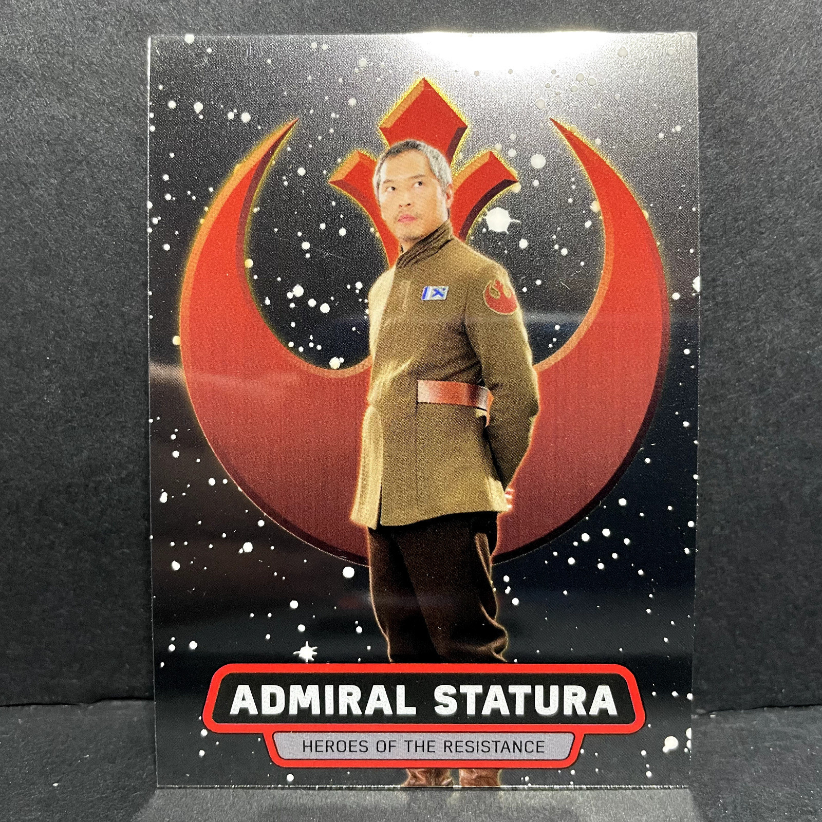 2016 TOPPS CHROME STAR WARS HEROES OF THE RESISTANCE ADMIRAL STATURA #5/18