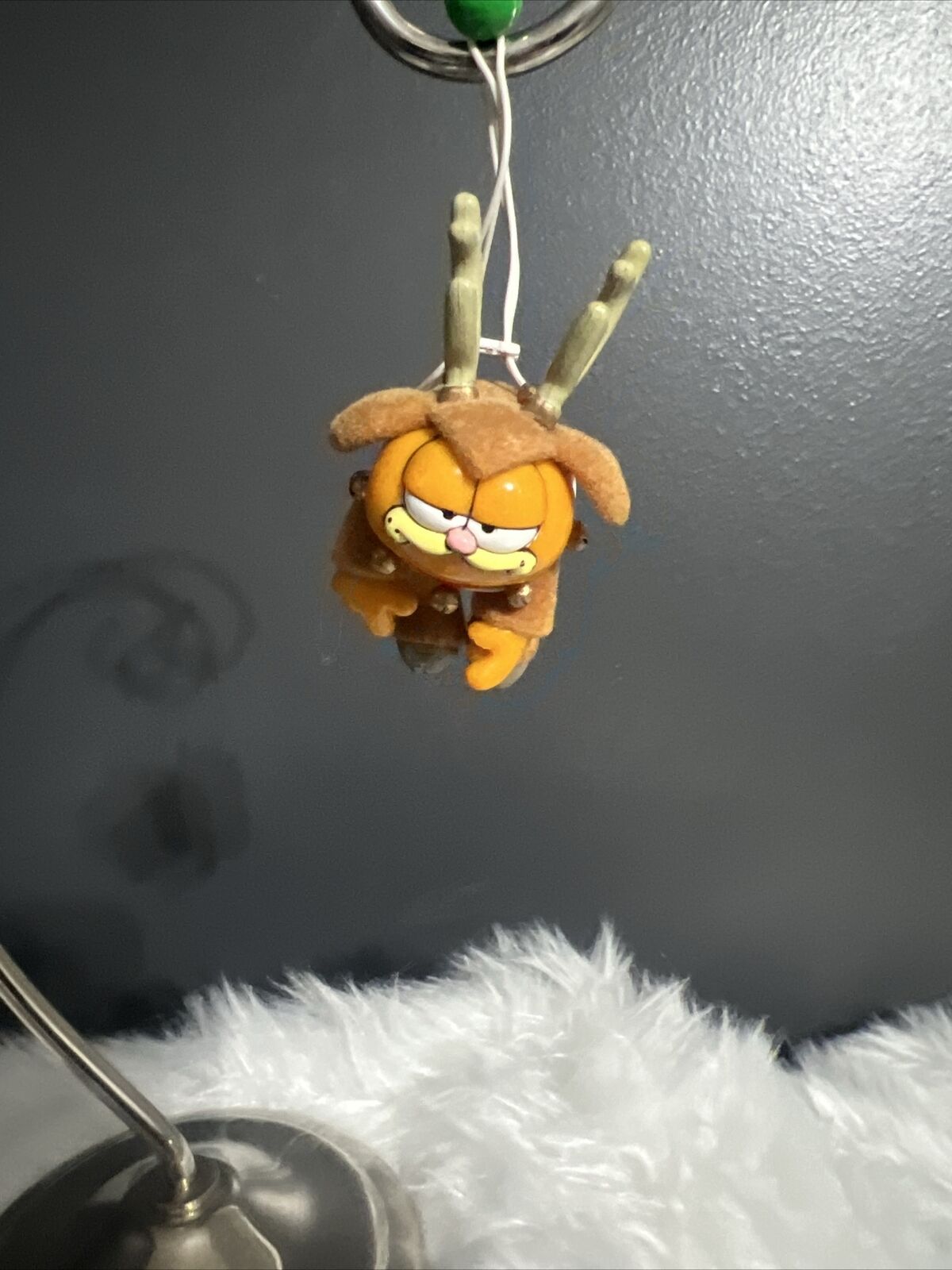 Vintage Enesco Garfield Christmas Ornament DEER GARFIELD Dressed as Reindeer ‘78