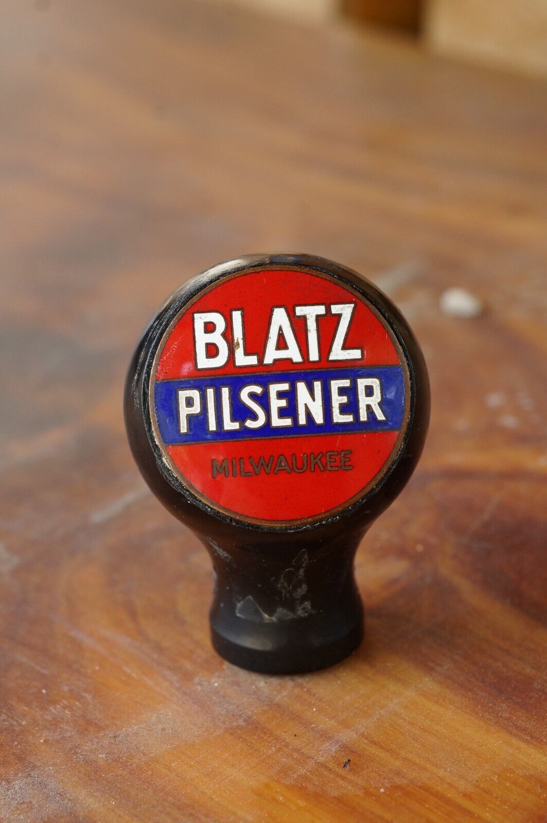 Vintage Blatz Pilsener Beer Ball Tap Knob Tap Handle Milwaukee WI