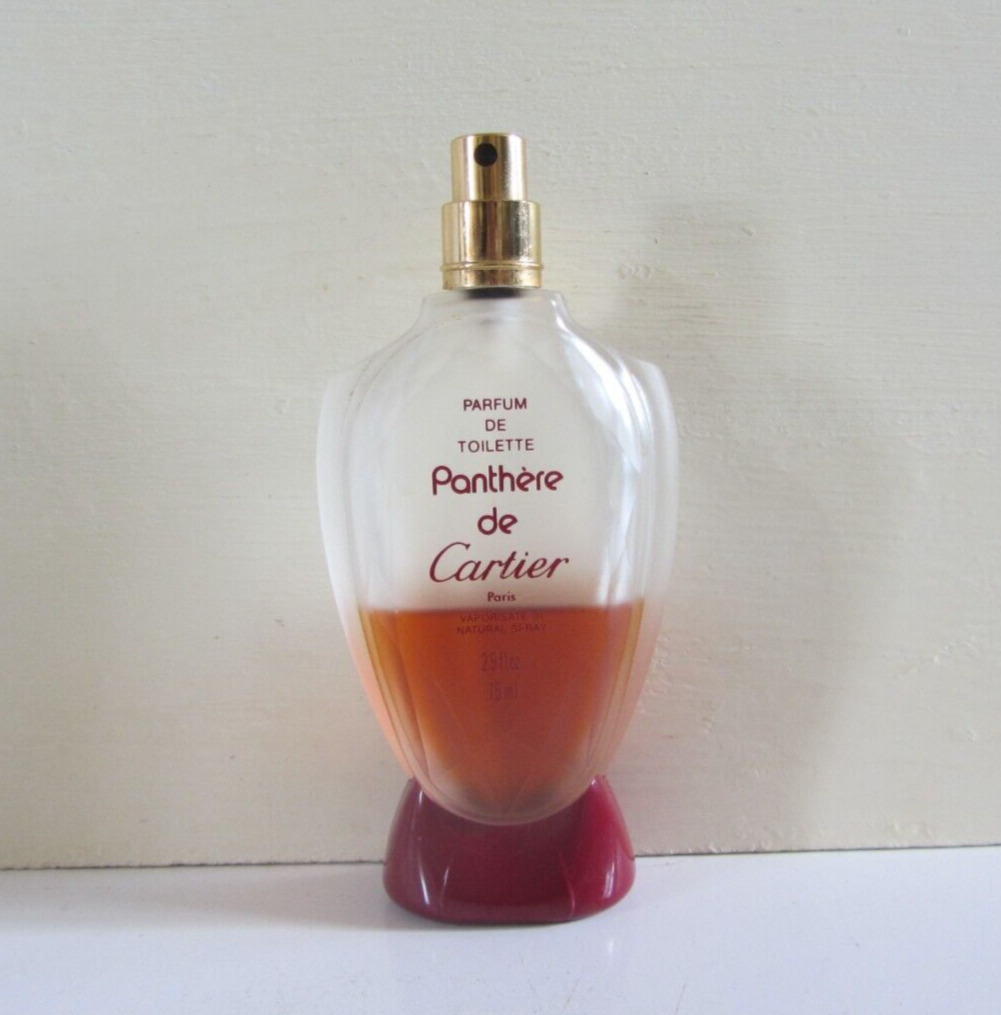 Vintage PANTHERE de CARTIER Parfum de Toilette Spray 2.5 oz 75ml NOT FULL No Cap