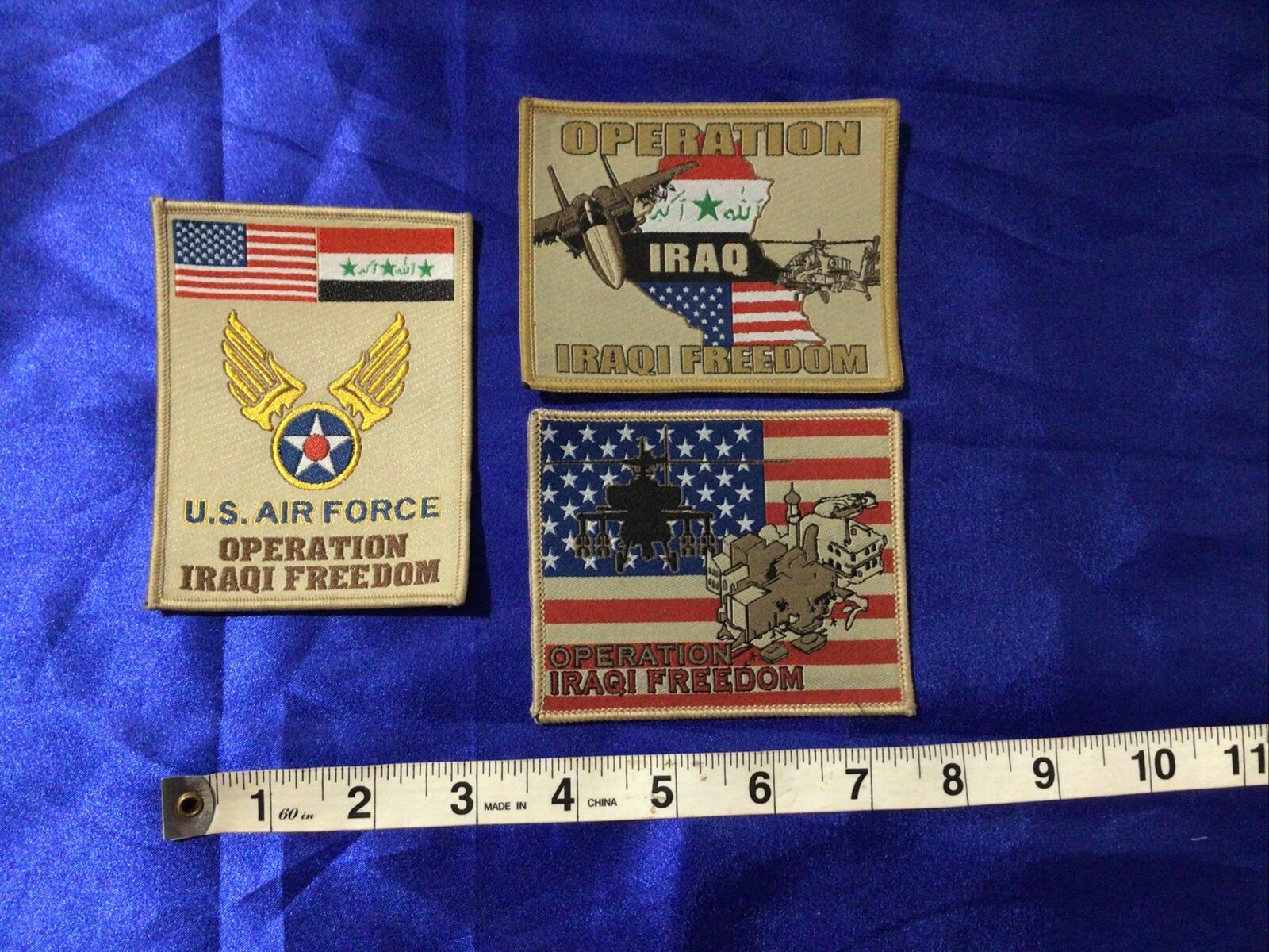 Iraq-Operation Iraqi Freedom Cloth Patch, Lot of 3