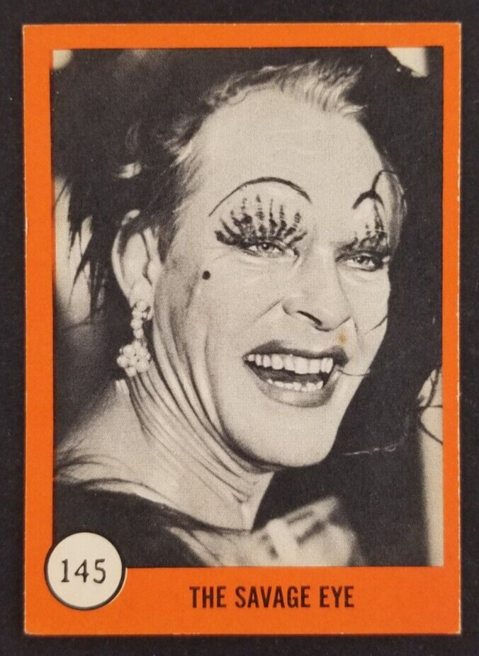 Vintage 1961 Savage Eye Horror Monster Nu Card #145 (Soft Corners)