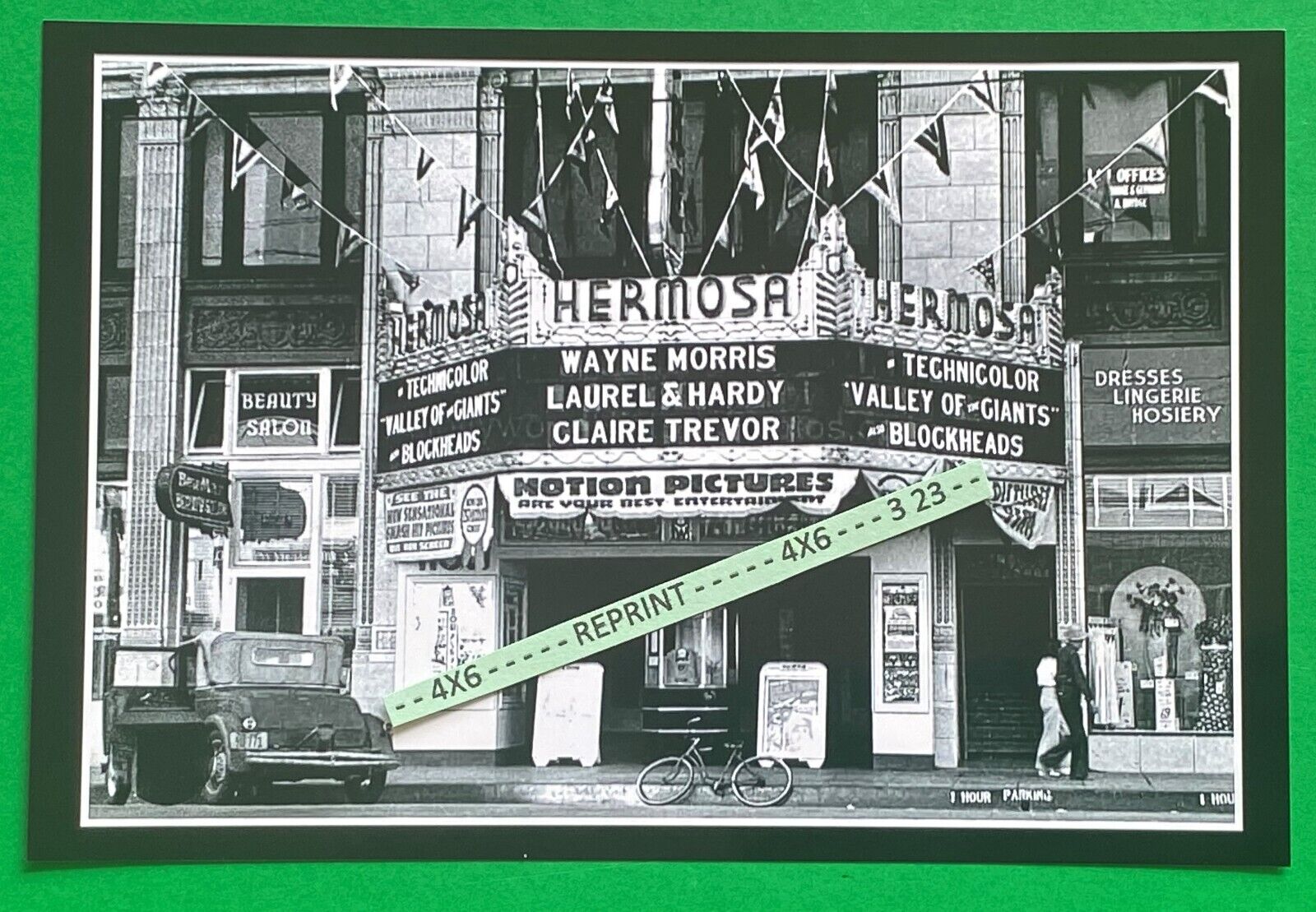 Found 4X6 PHOTO of Old HERMOSA BEACH Movie Theater Bijou on Pier Ave California