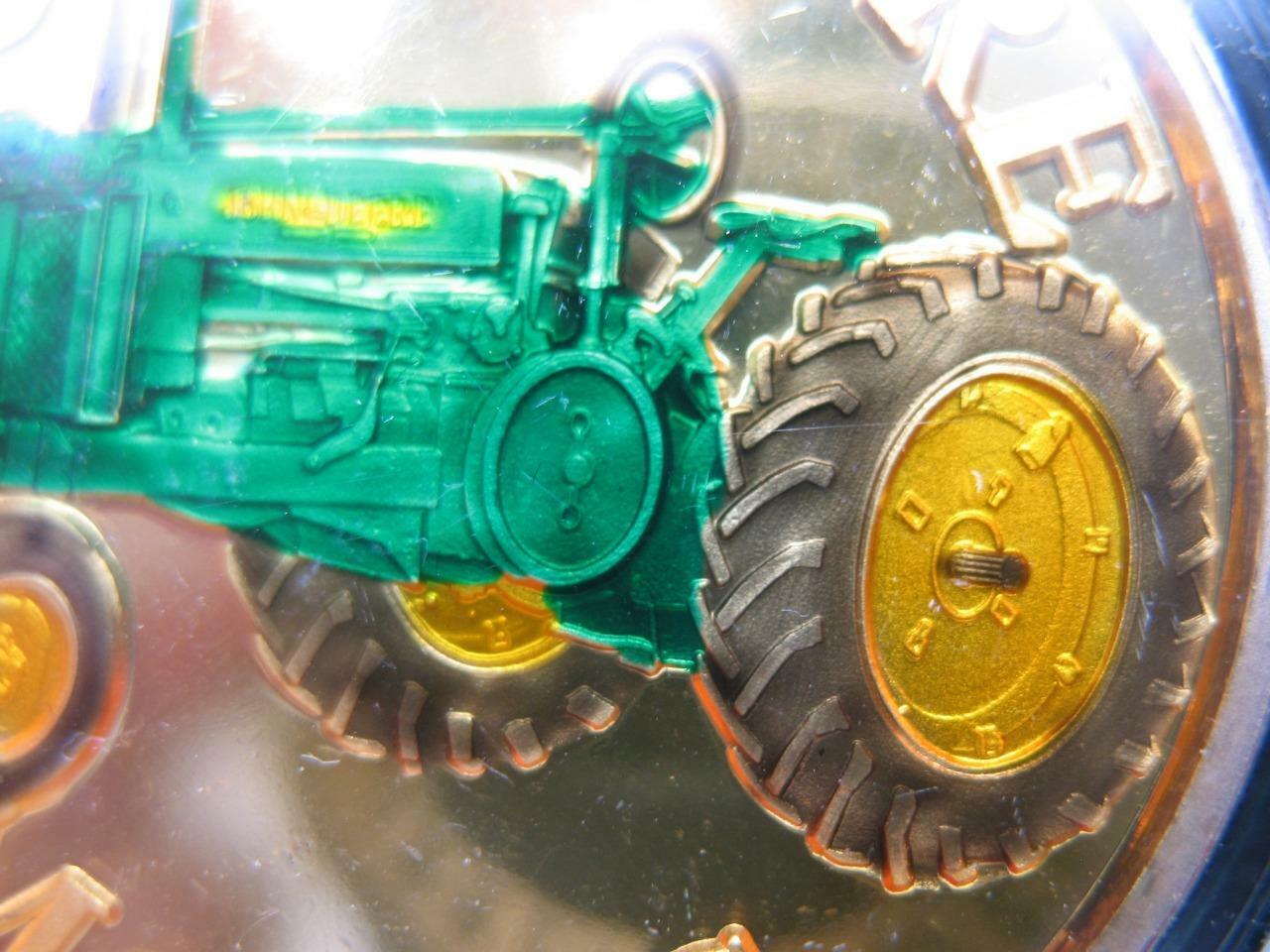 1-OZ.JOHN DEERE MODEL G TRACTOR  FATHER\'S DAY GIFT.999 PROOF SILVER COIN+GOLD
