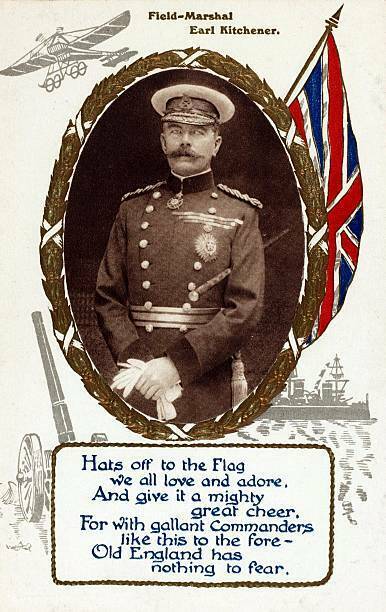Colour WWI Illustration Field Marshal Earl Kitchener 6x4 PHOTO