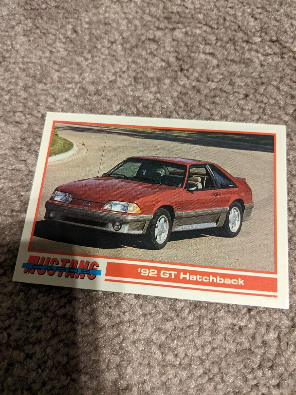 1992 Mustang 5.0 GT Hatchback Trading Card 3\