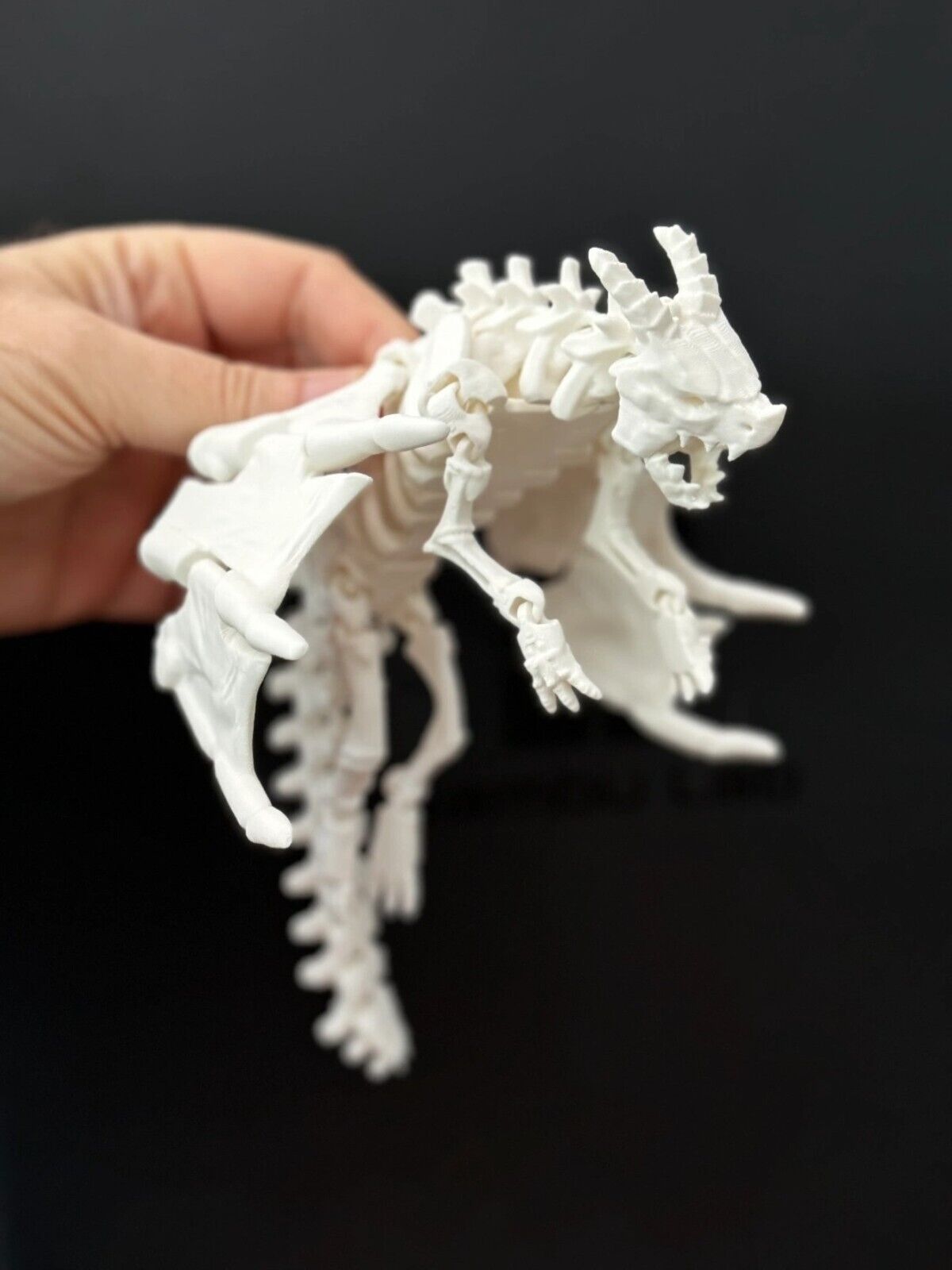 Articulated Skeleton Dragon With Wings Flexi Toy