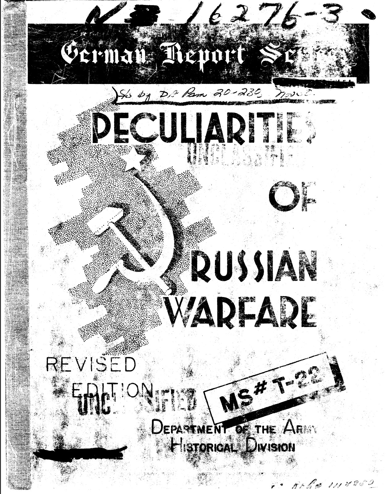 226 Page Peculiarities of Russian Warfare 1947 Revised Edition Book on Data CD