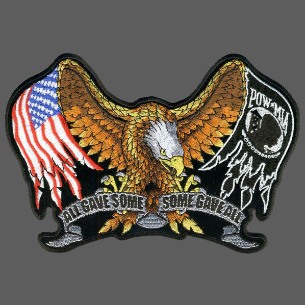 POW-MIA EAGLE PATCH 5 inch PATCH BY MILTACUSA