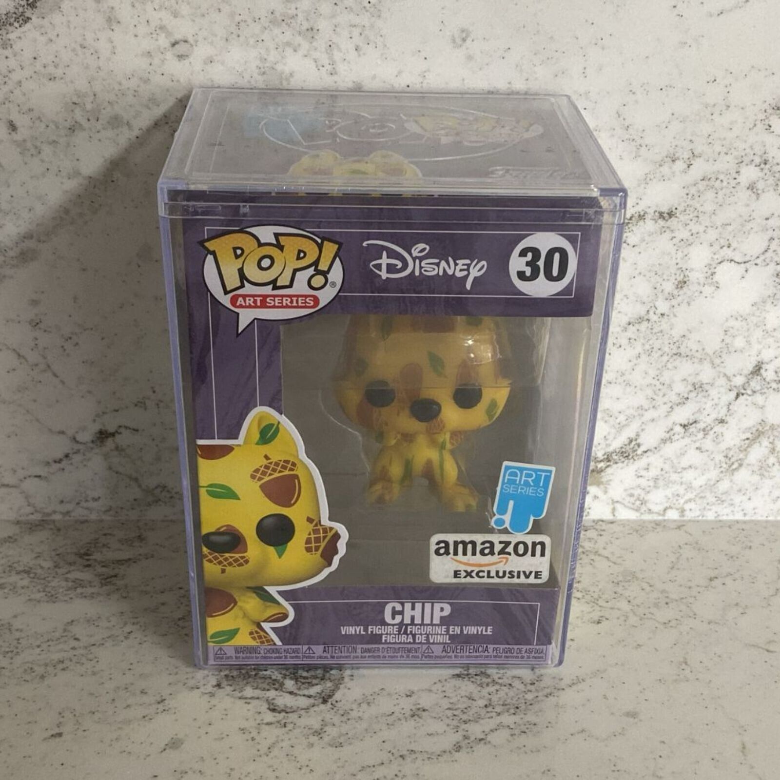 Funko POP Art Series: Disney - Chip Amazon Exclusive - With Protector Case