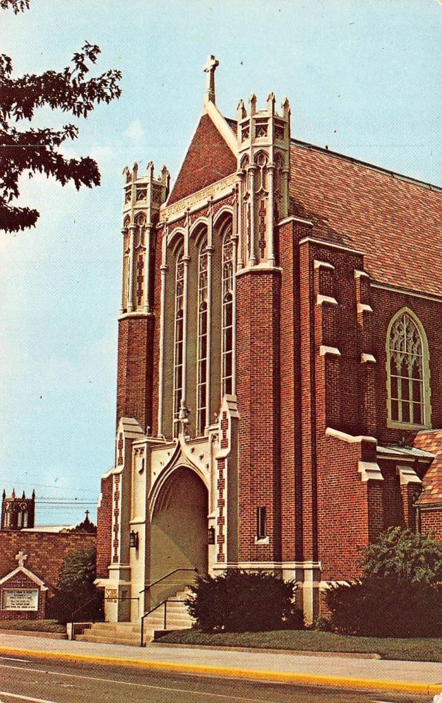 ZANESVILLE, OH Ohio  ST JOHN\'S LUTHERAN CHURCH  Muskingum Co  Chrome  Postcard