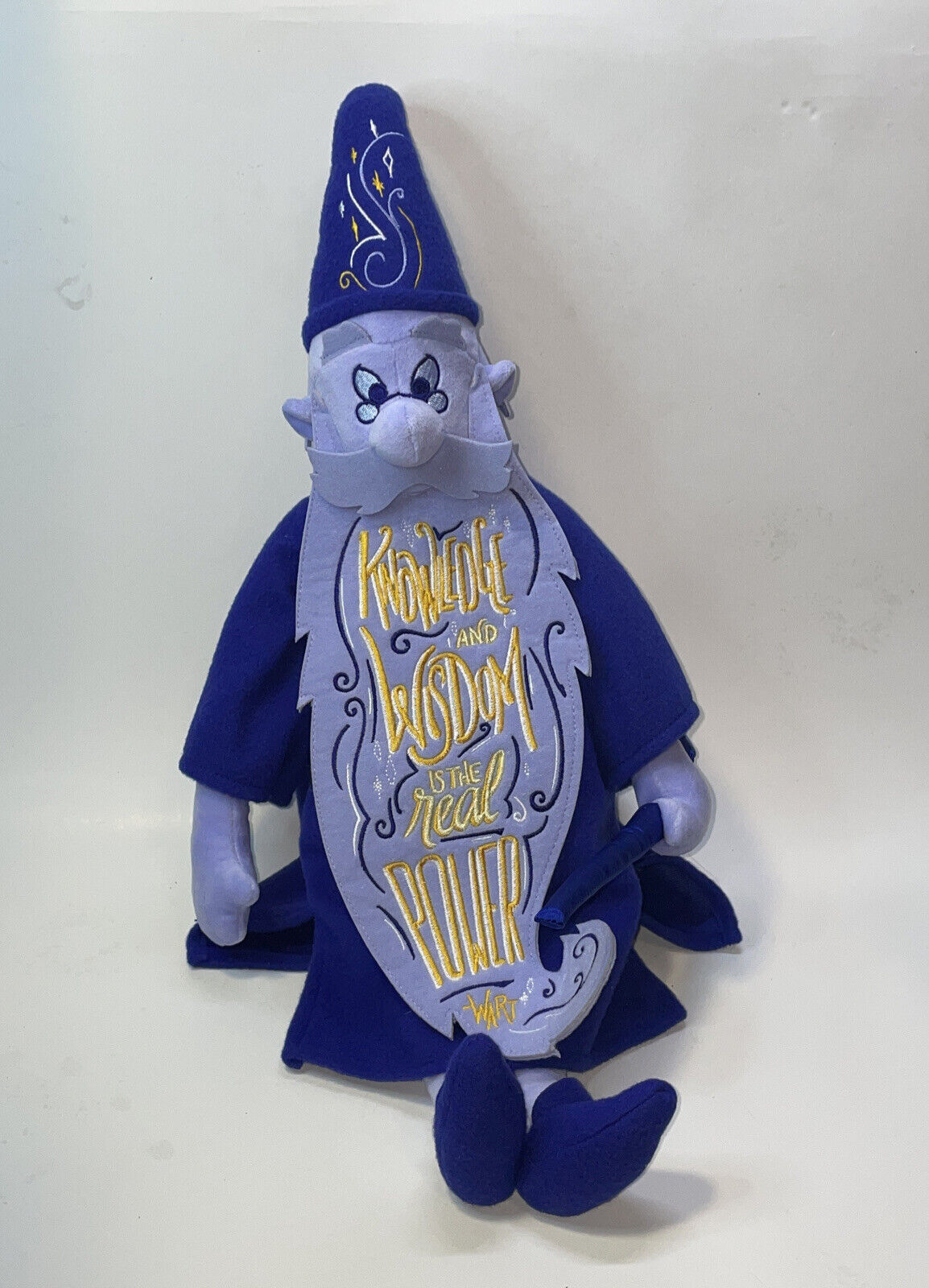 DISNEY WISDOM MERLIN Magician Plush Stuffed Doll Sword in Stone 9/12 NWT