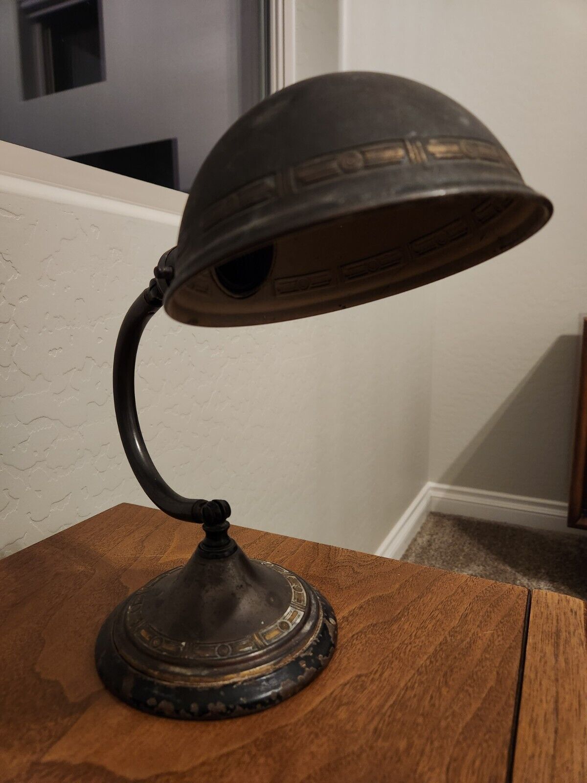 1930\'s Greist Adjustable Desk Lamp - All Original(?) - Needs Rewire