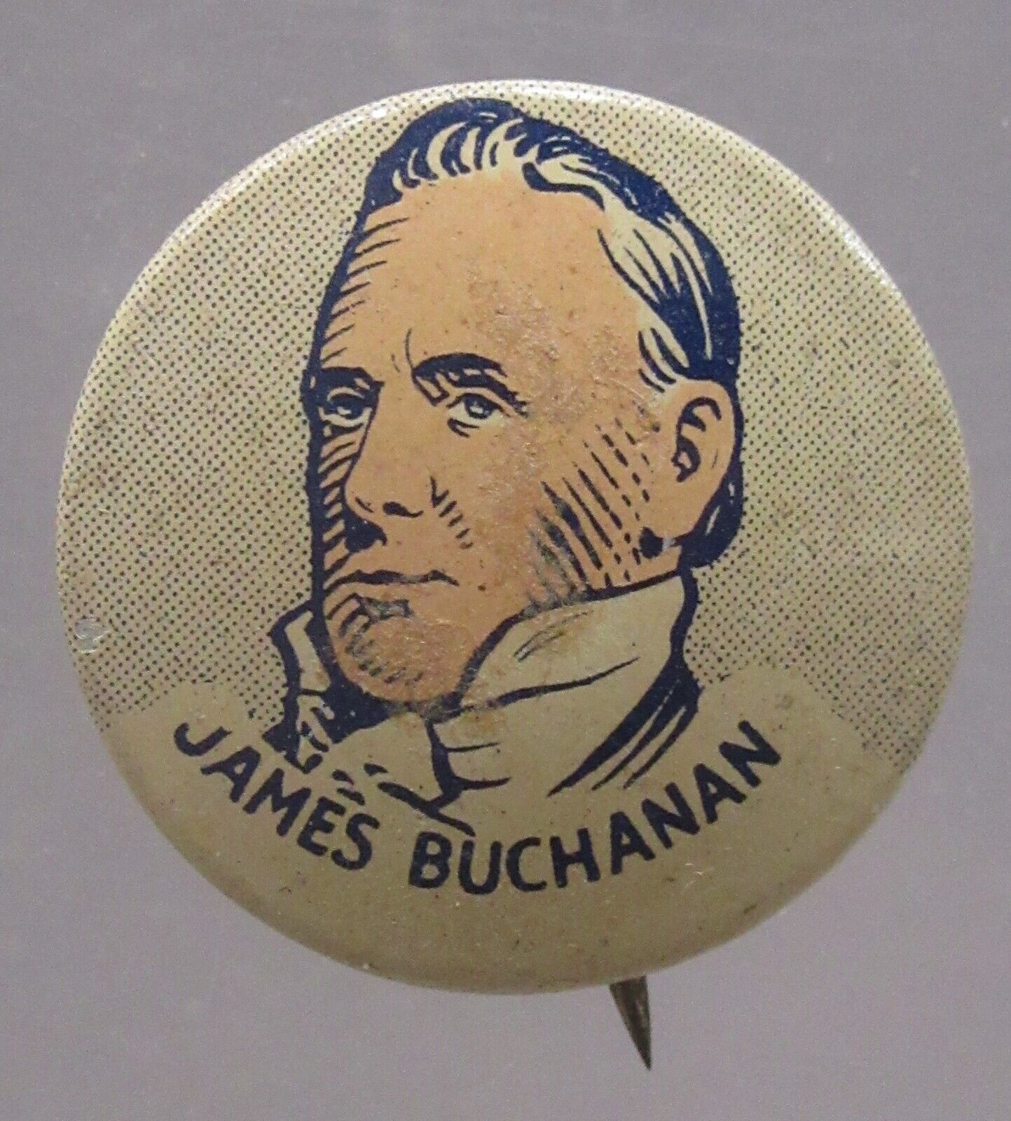 1930\'s JAMES BUCHANAN Cracker Jack pinback button PRESIDENT h5
