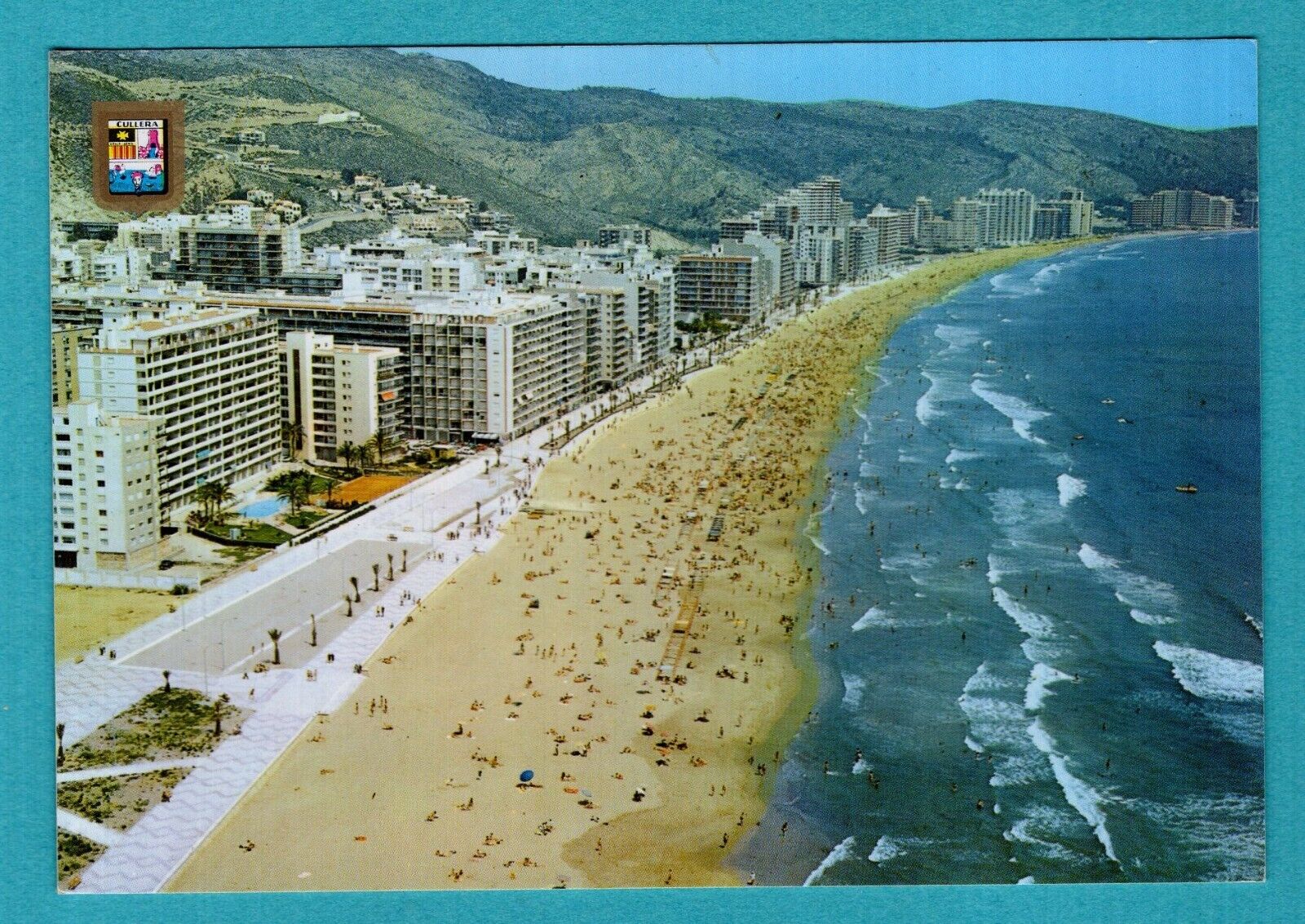 Cullera (Valencia), Aerial View of the Beach CPA, Antique Postcard /Ng