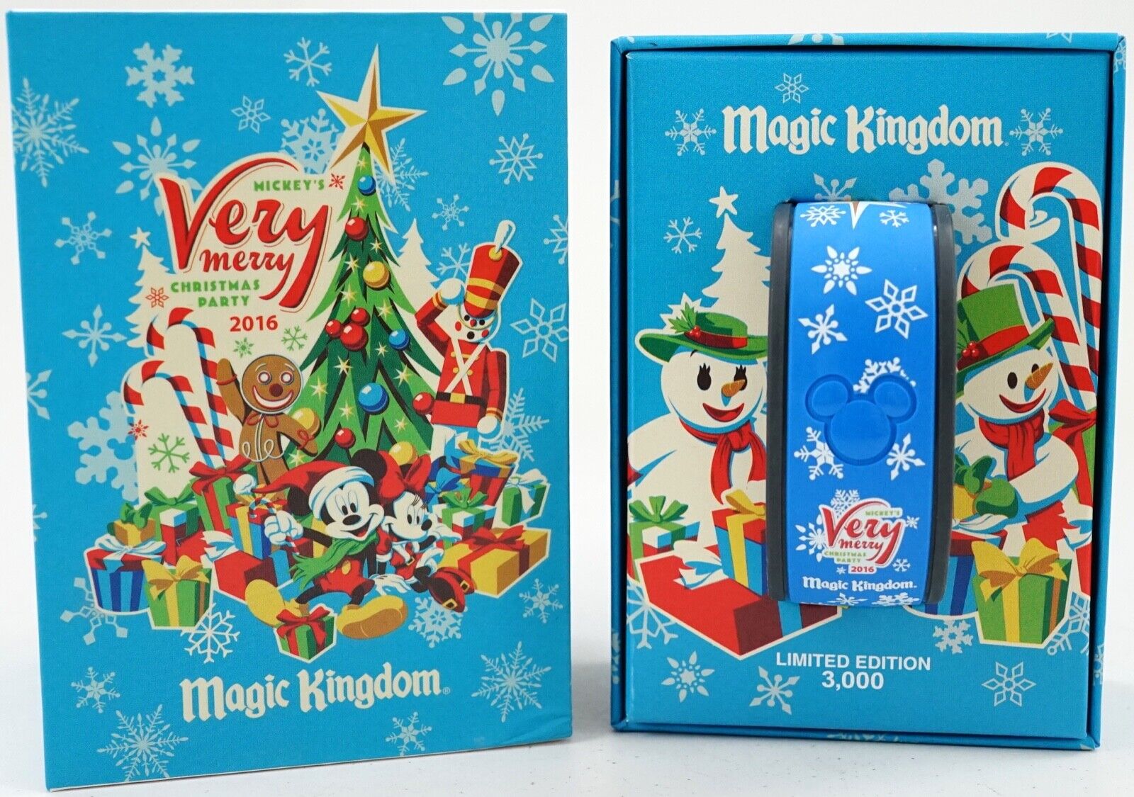 NEW Disney Parks Mickey's Very Merry Christmas Party 2016 MagicBand LE 3000