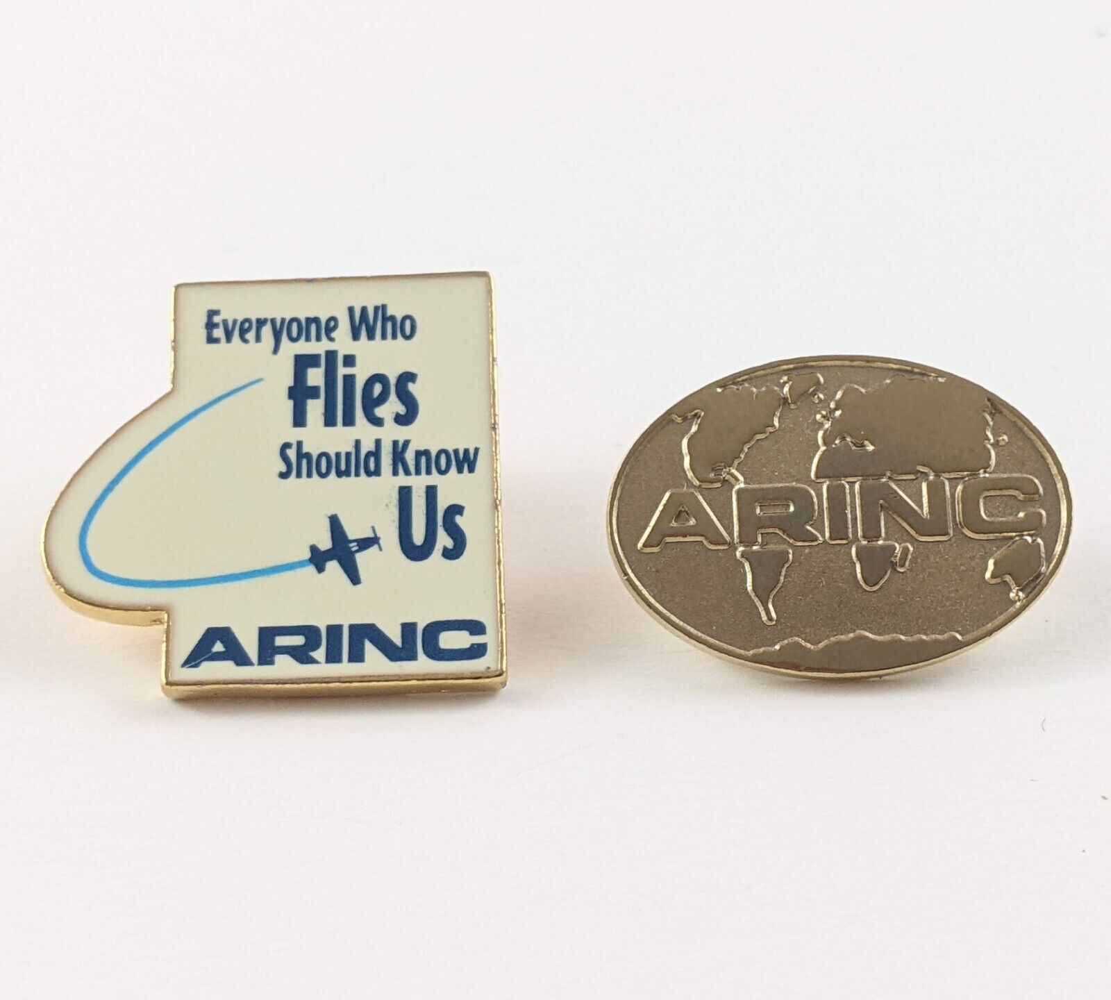 2 Vintage ARINC Pins | Aviation, Defense, Communications, Aeronautical Radio Inc