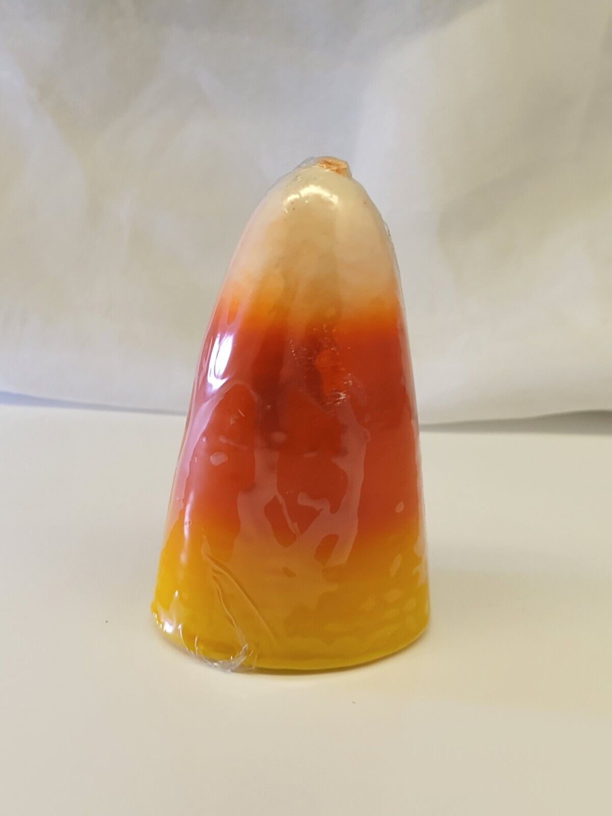 Halloween Candy Corn Novelty Holiday Candle Unscented  UNIQUE Fun 