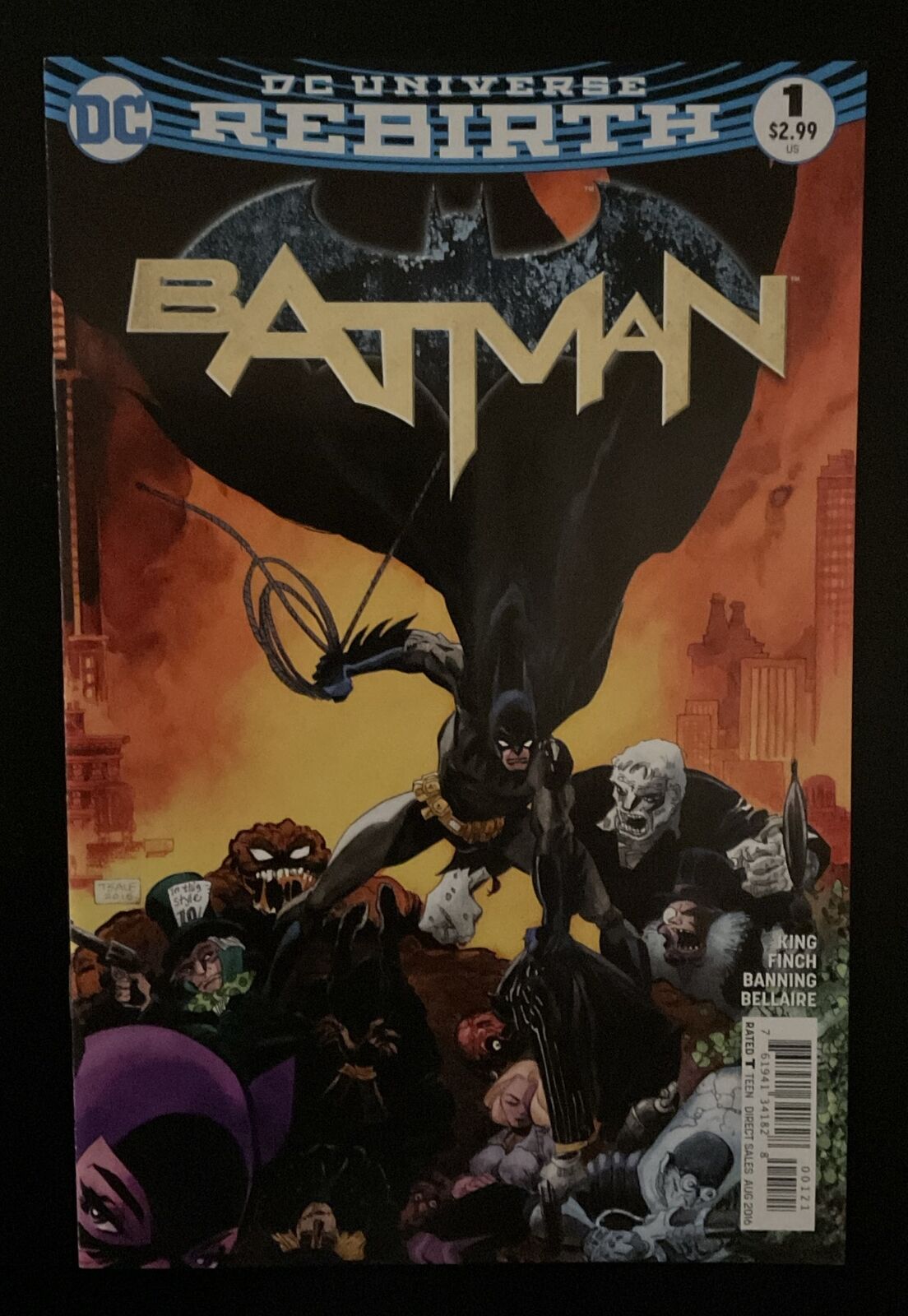Batman #1 Tim Sale Variant (DC Comics August 2016)