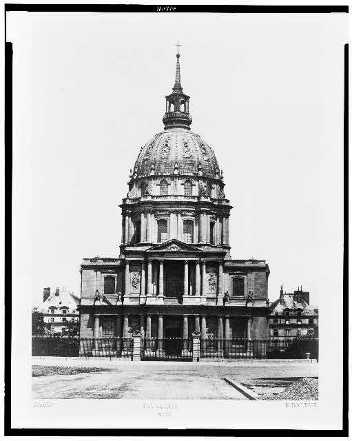 Photo:Paris. Dome des Invalides / Edouard Baldus, 1860's