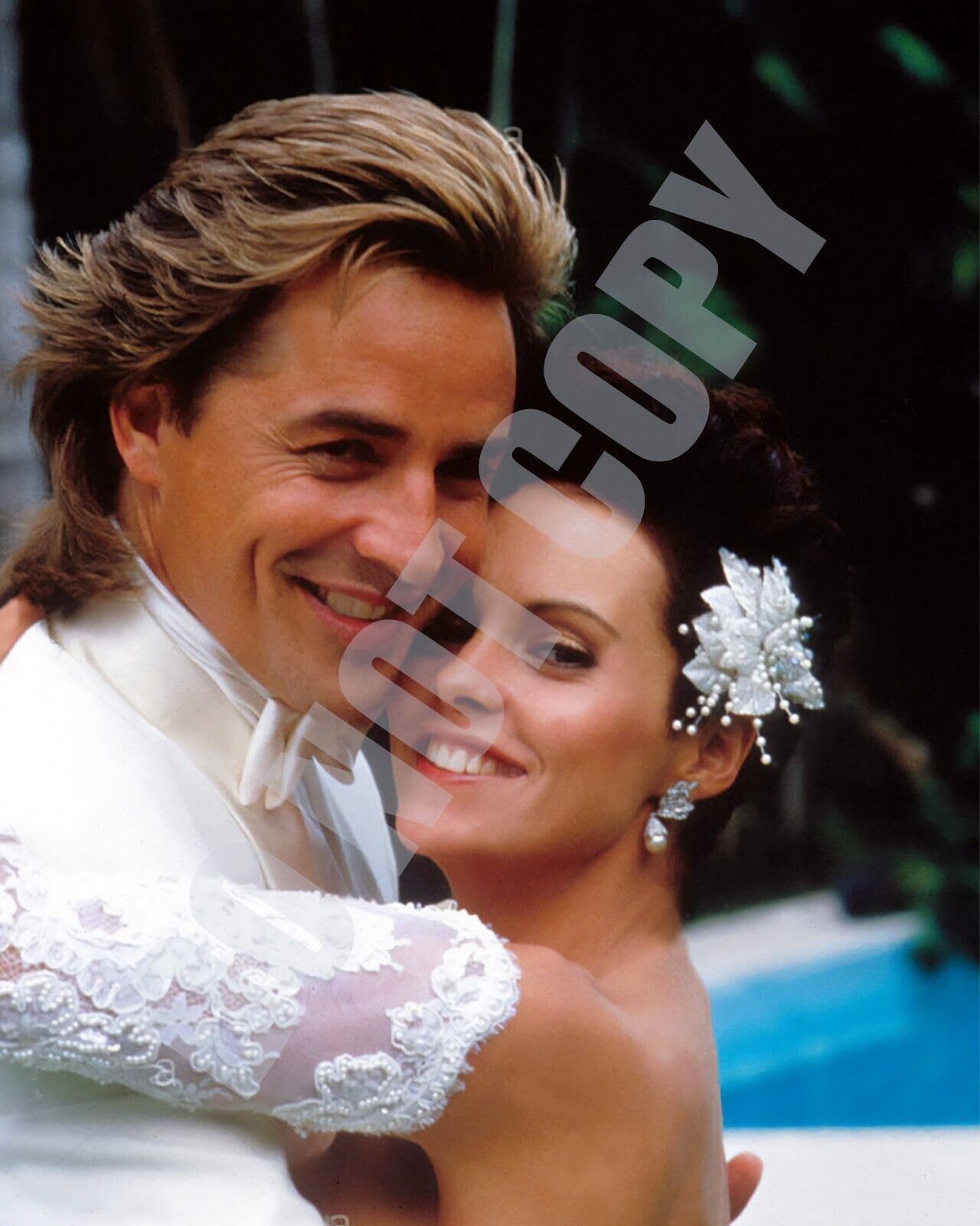 Miami Vice 1980s TV Show Don Johnson Sheena Easton Wedding Episode 8x10 Photo