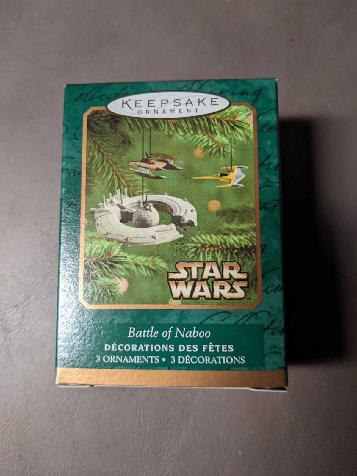 Hallmark Keepsake ornament Battle of Naboo Star Wars miniature 3-piece set