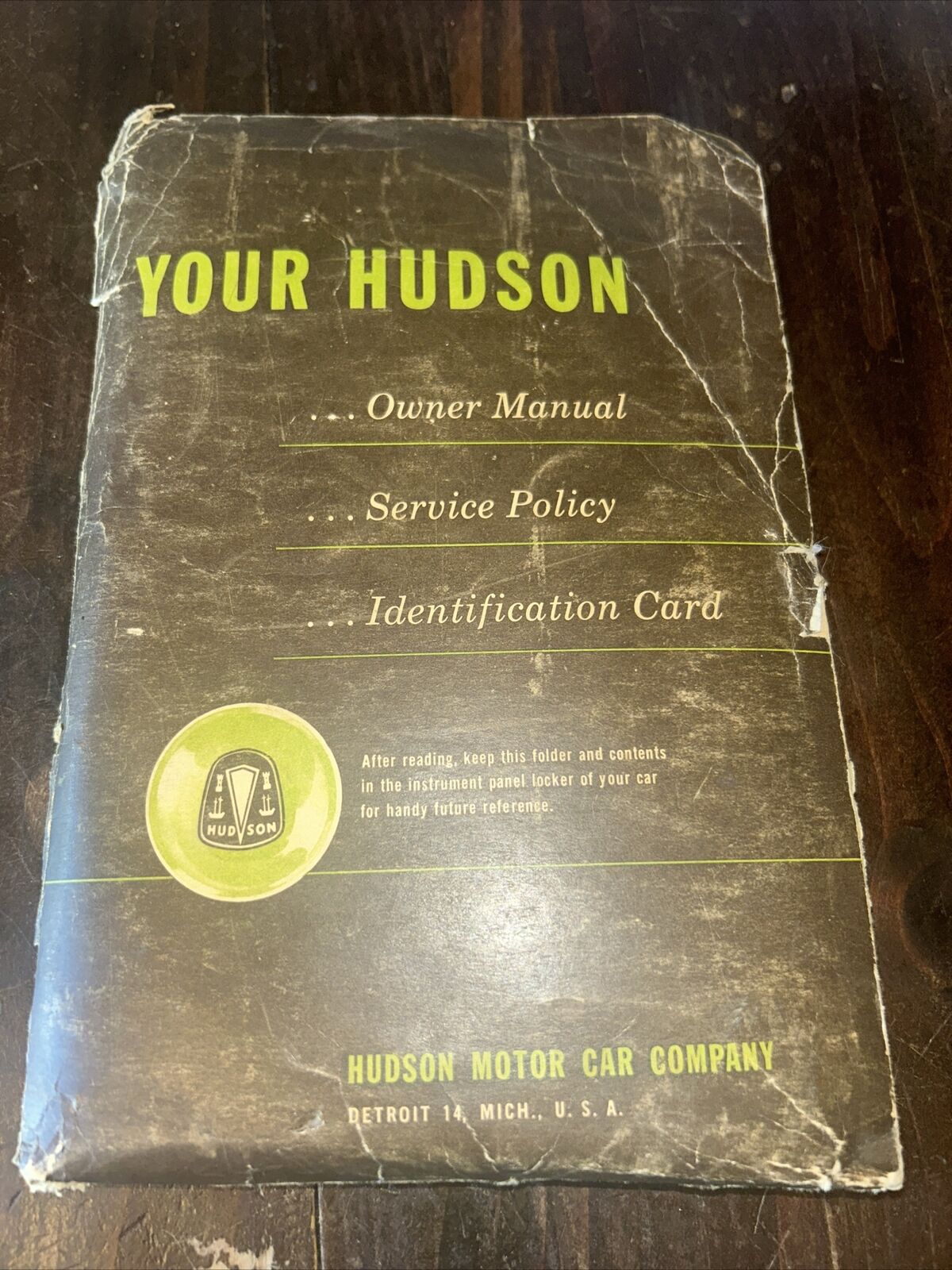 Vintage 1940s Hudson Motor Car Company Owner Manual and packet See Description