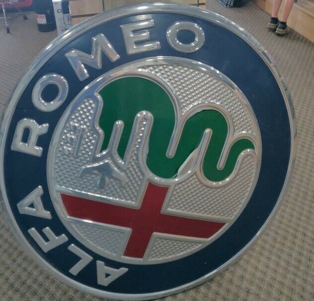 4ft Alfa Romeo official   Large sign Garage Hanger Dealership Sign 