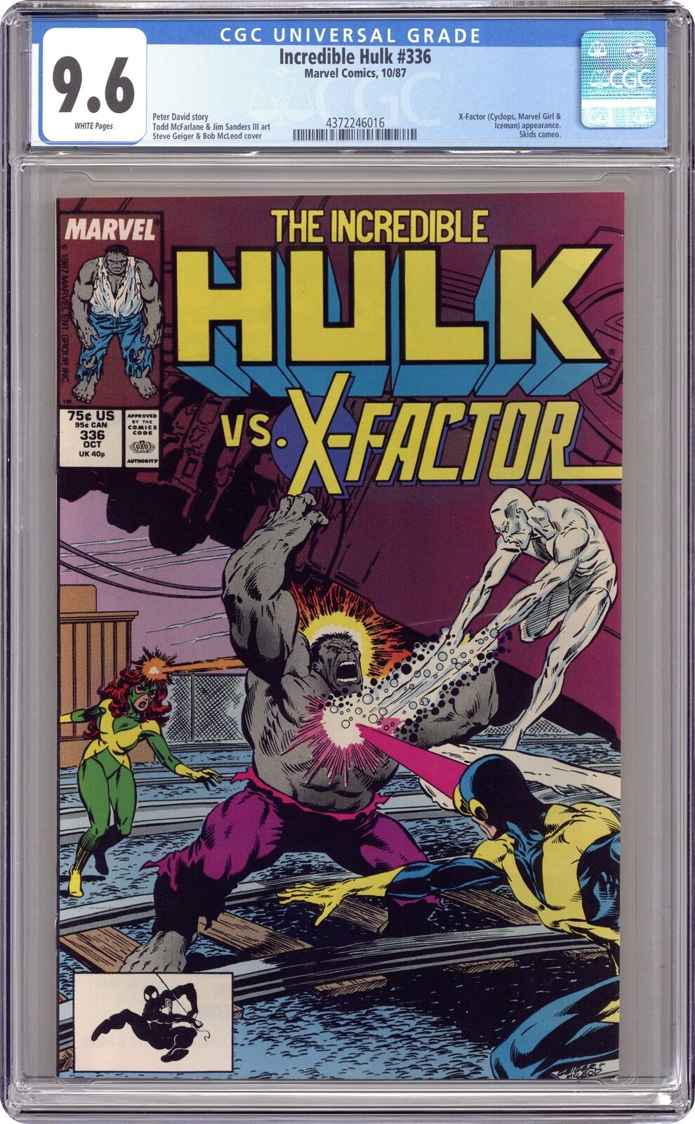 Incredible Hulk #336 CGC 9.6 1987 4372246016
