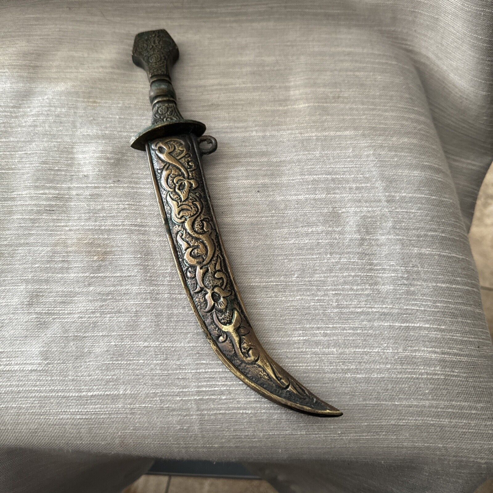 Antique brass dagger