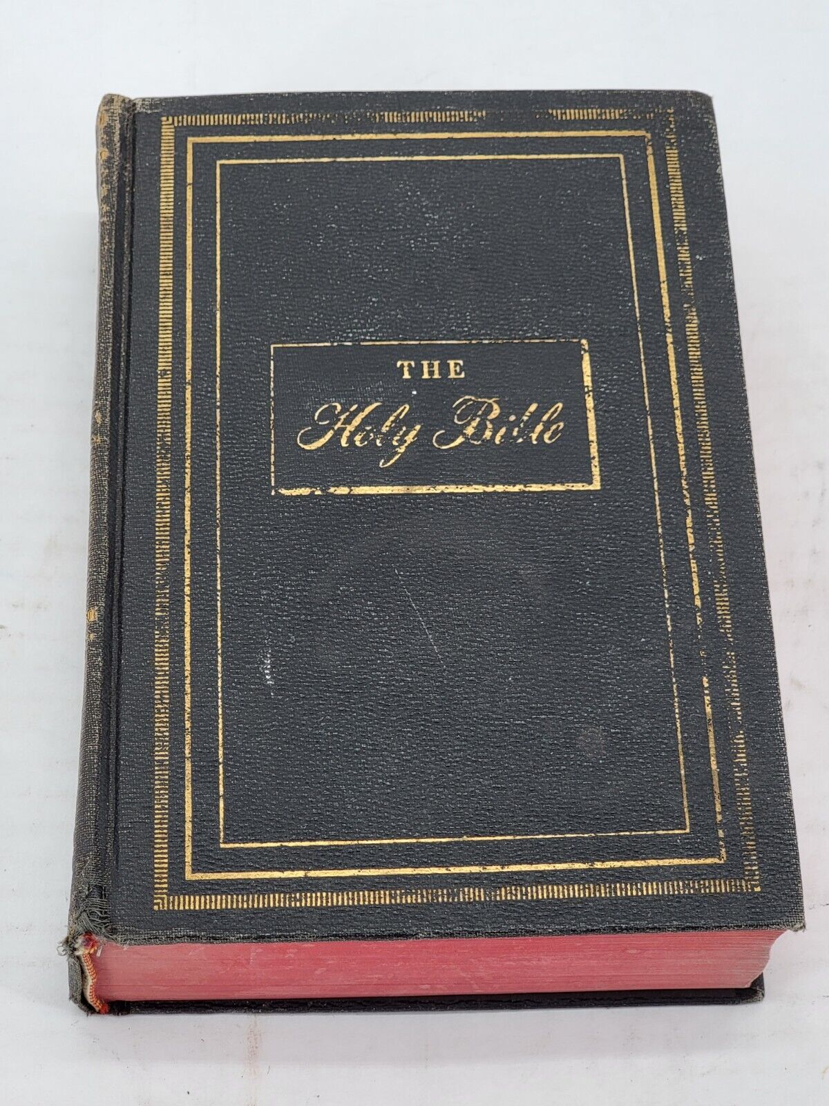 The Holy Bible HC Imprimatur Francis Cardinal Spellman 1950 Black 