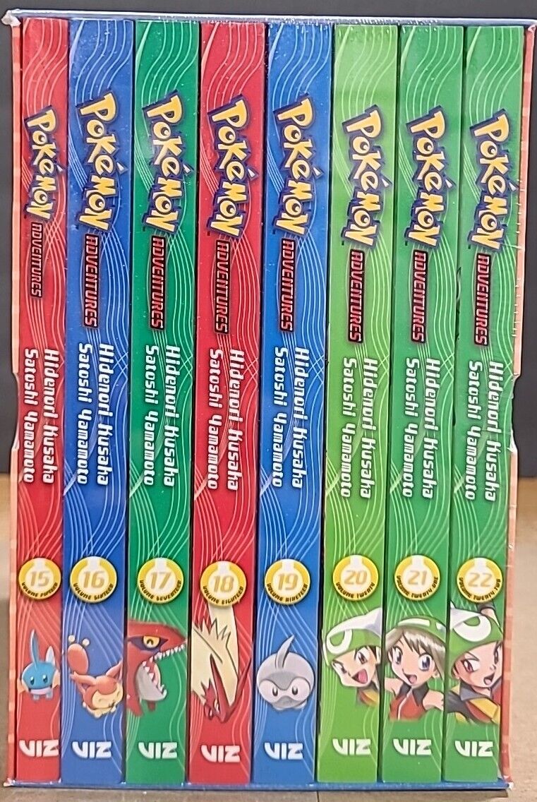 Pokemon Adventures Graphic Novel Box Set Ruby & Saphire Manga Vol 15-22 New 