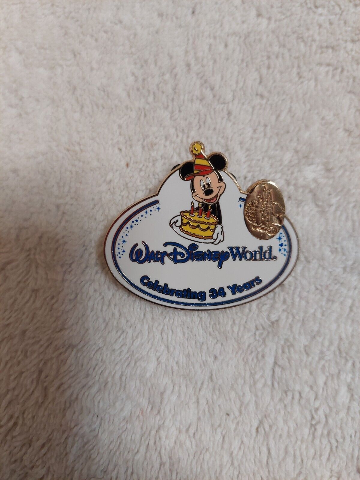 Disney Pin - WDW - Cast Member Exclusive - 34th Anniversary Mickey Mouse  41702
