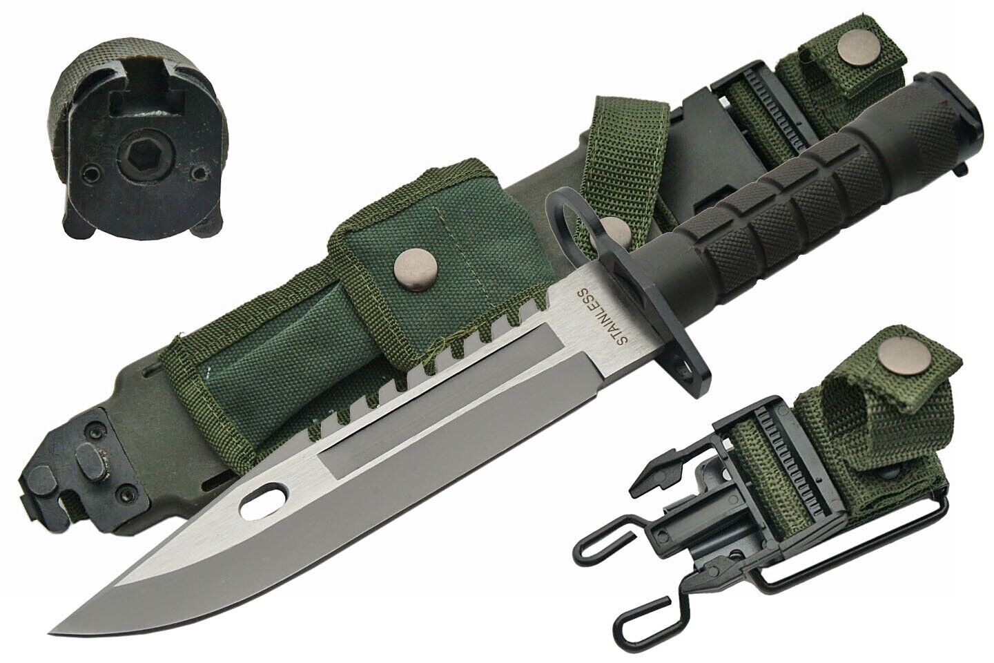 M-9 BAYONET SURVIVAL Knife Scabbard Saw Back AR Wire Cutter Tactical Holster 13\