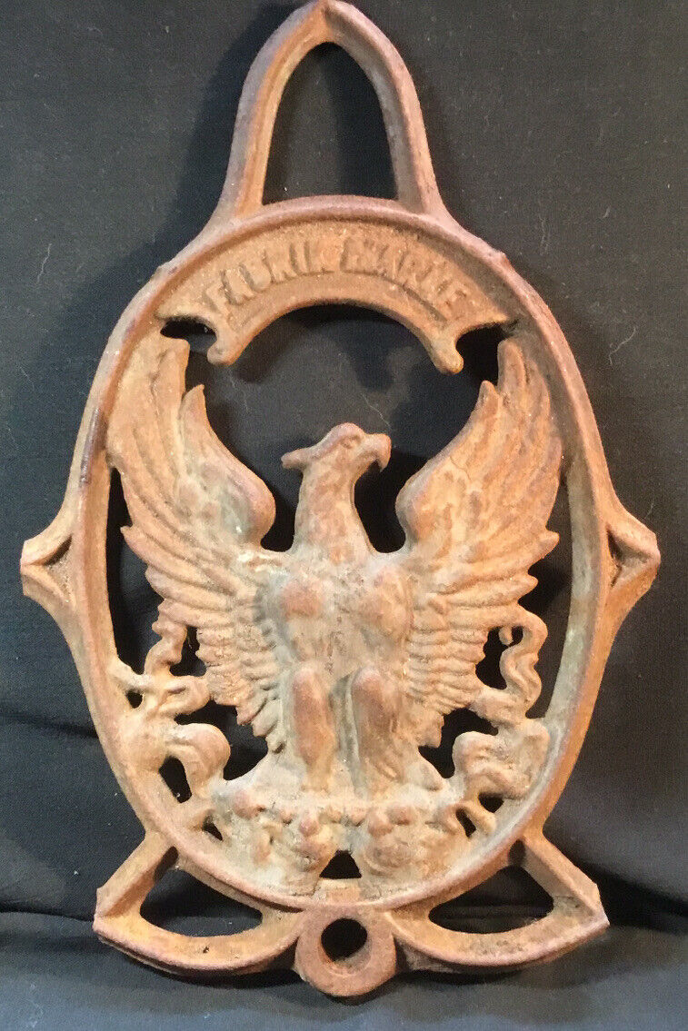 Pre WWl German Cast Iron Eagle (Adler) Plaque “FABRIK MARKE” c . Late 1800s
