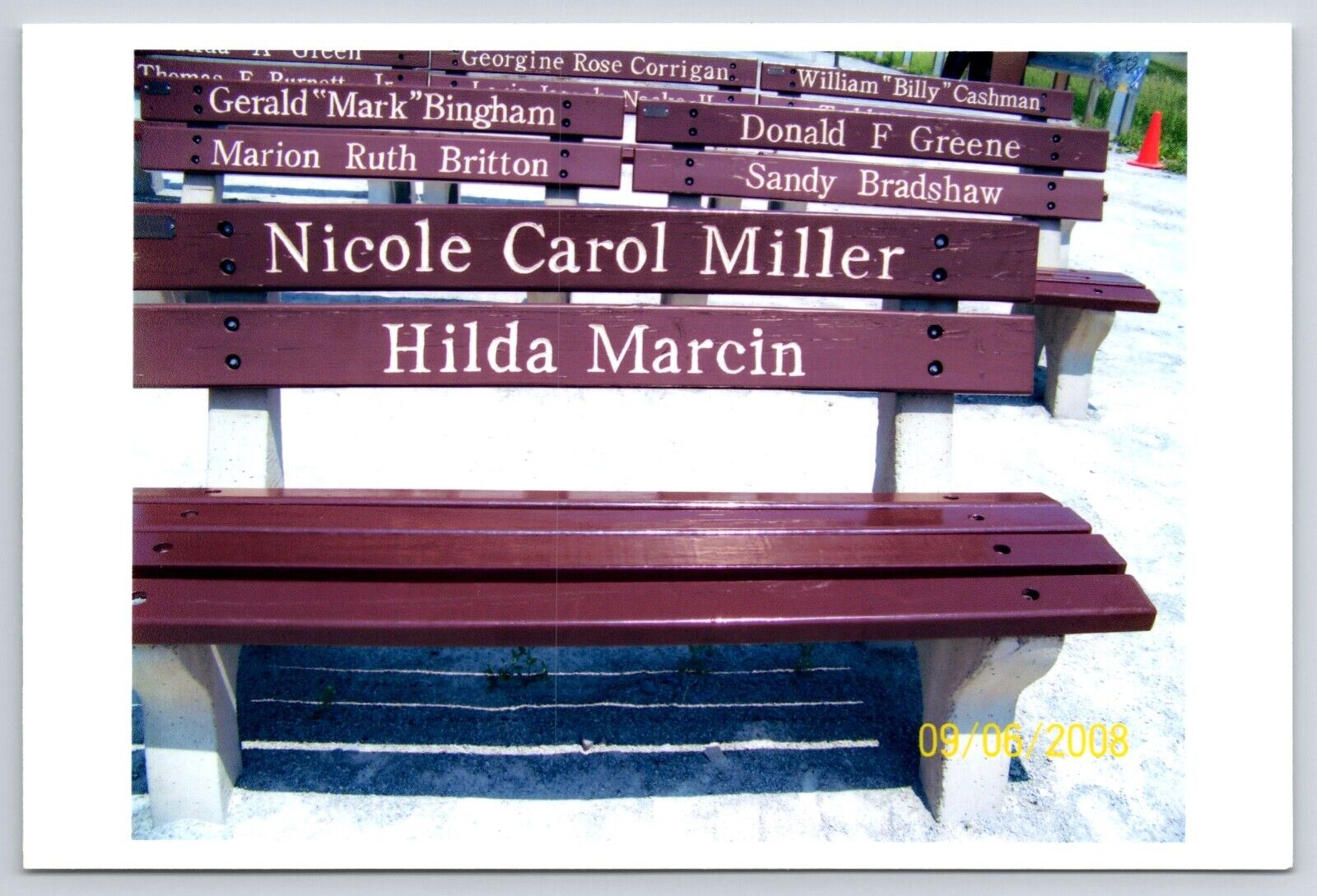 Photograph United Airlines Flight 93 9/11 Crash Memorial Picture Bench