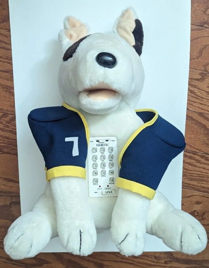 Youngtel 1988 Vintage Dog Phone Pitbull Spuds Mackenzie Telephone, Pre-Owned
