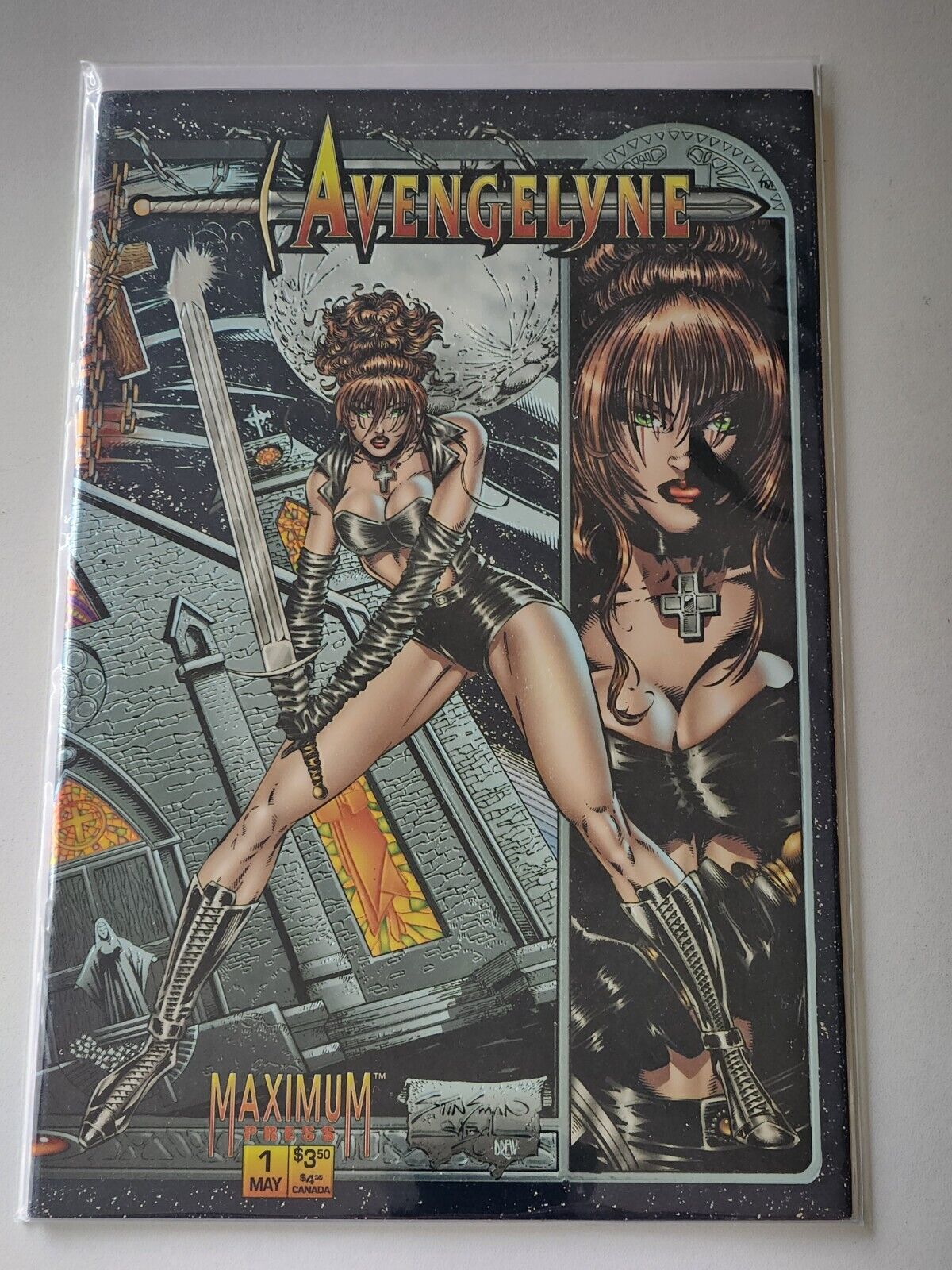 Avengelyne #1 1995 Maximum Press Chromium Cover Comic NM