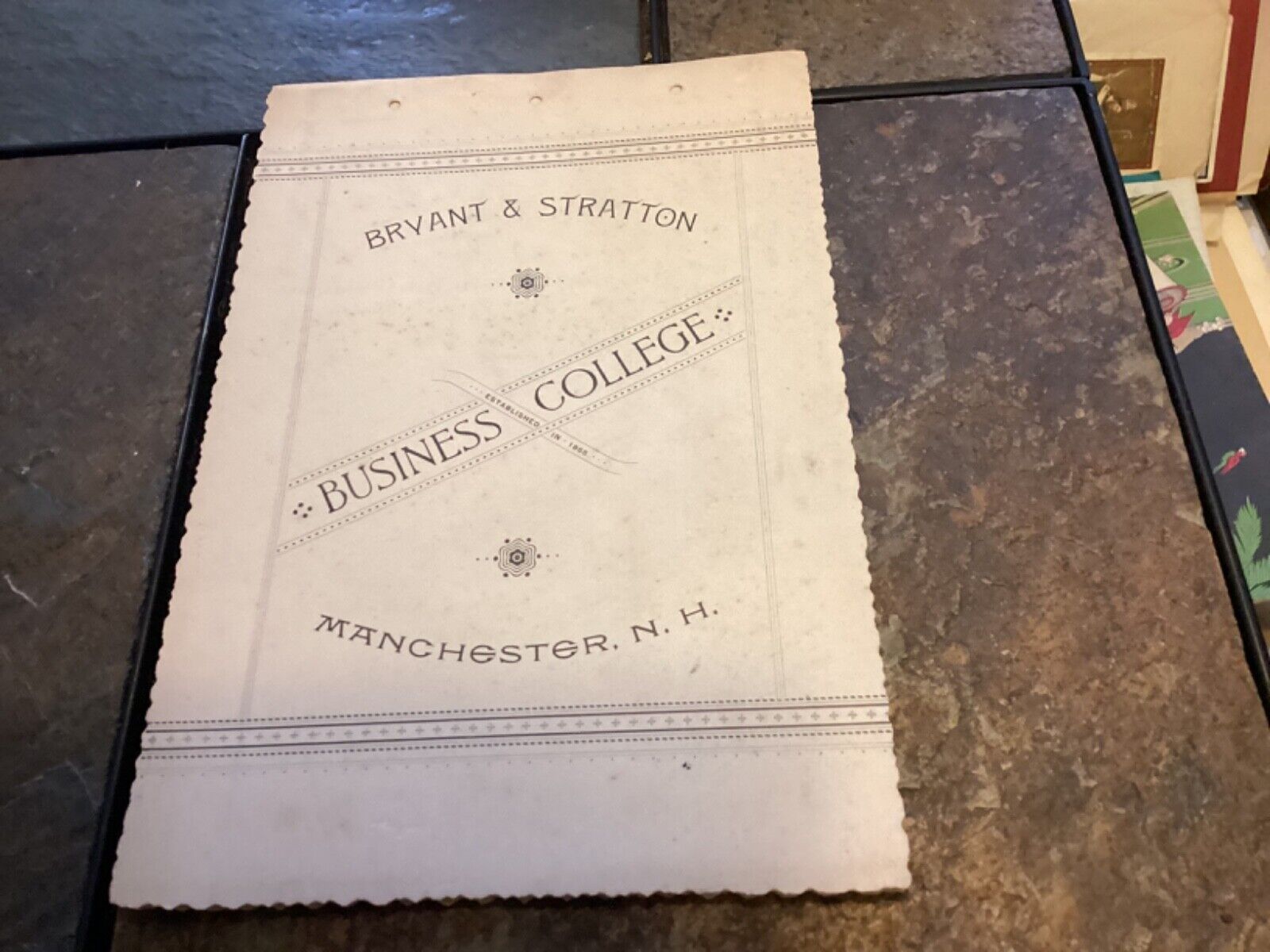 Rare 1889 Bryant & Stratton Business College, New Hampshire Catalogue