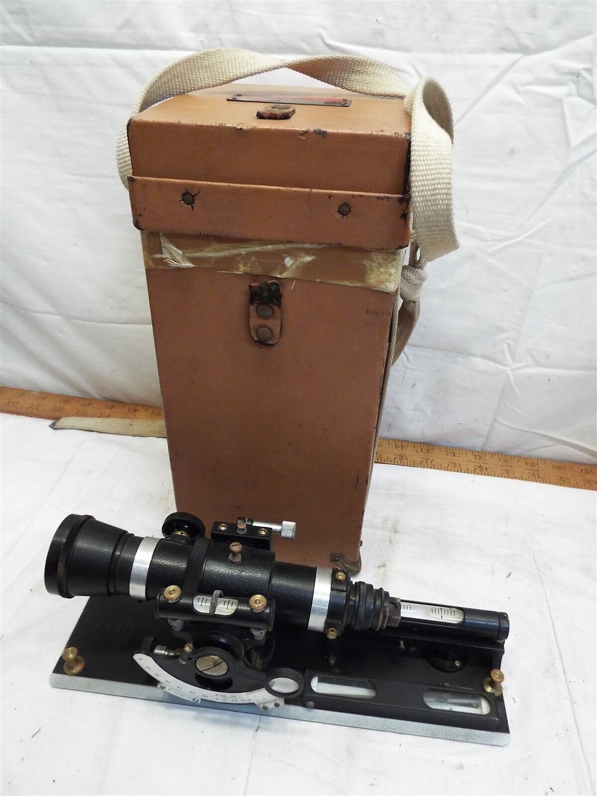Vintage Gurley Model 580 Explorers Alidade Surveying Instrument in Case Transit