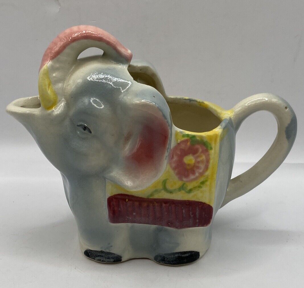 Vintage 1930-1940’s JB Betson’s China Ceramic  Elephant Creamer Japan