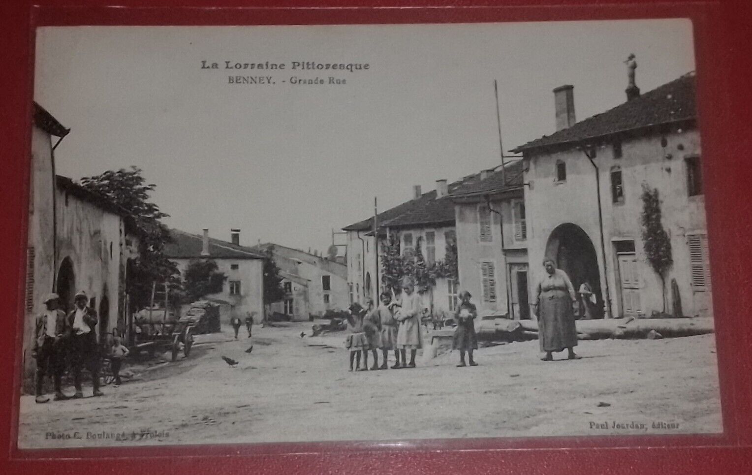 La Lorraine Picturesque-BENNEY Postcard. - Grande Rue-Paul Jourdan-1917-SUP