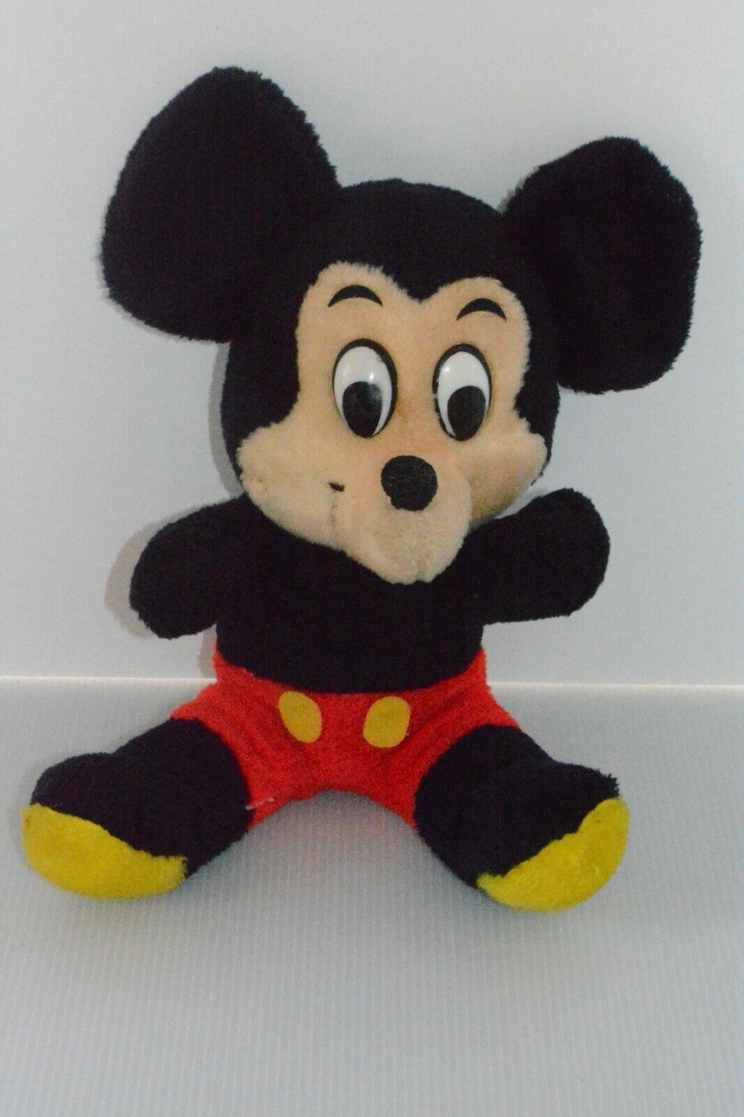 Vintage 80\'s Disney Mickey Mouse Plush Stuffed Animal Doll Toy 12\