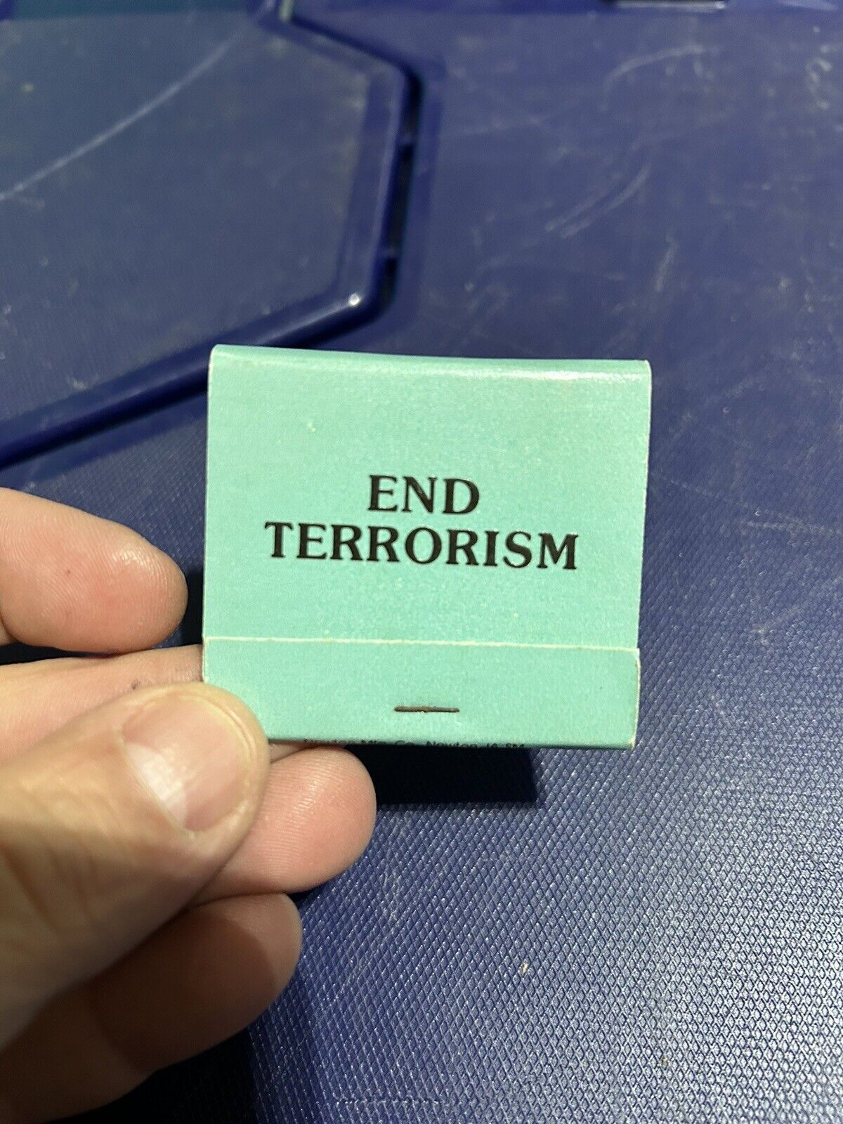 VINTAGE MATCHBOOK ( END TERRORISM ) STOP FINACING COMMUNISM Unused Matches