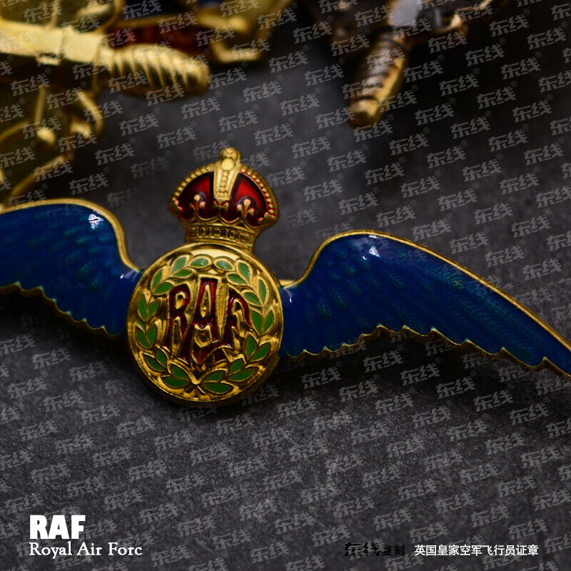 Full Size British Empire RAF pilot Badge Medal Replica Badge with Box