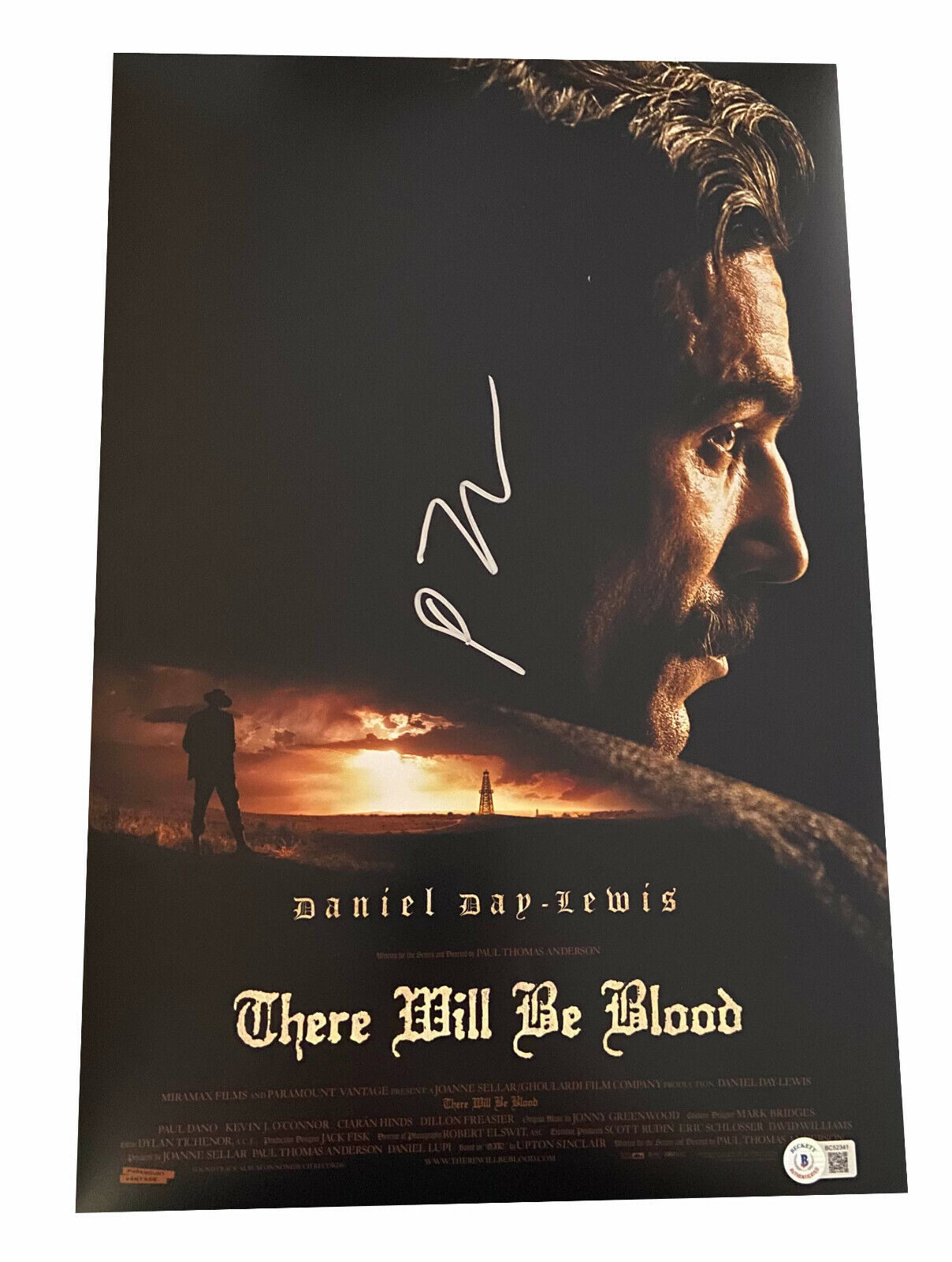 PAUL THOMAS ANDERSON SIGNED AUTOGRAPH 12X18 THERE WILL BE BLOOD PHOTO BECKETT 