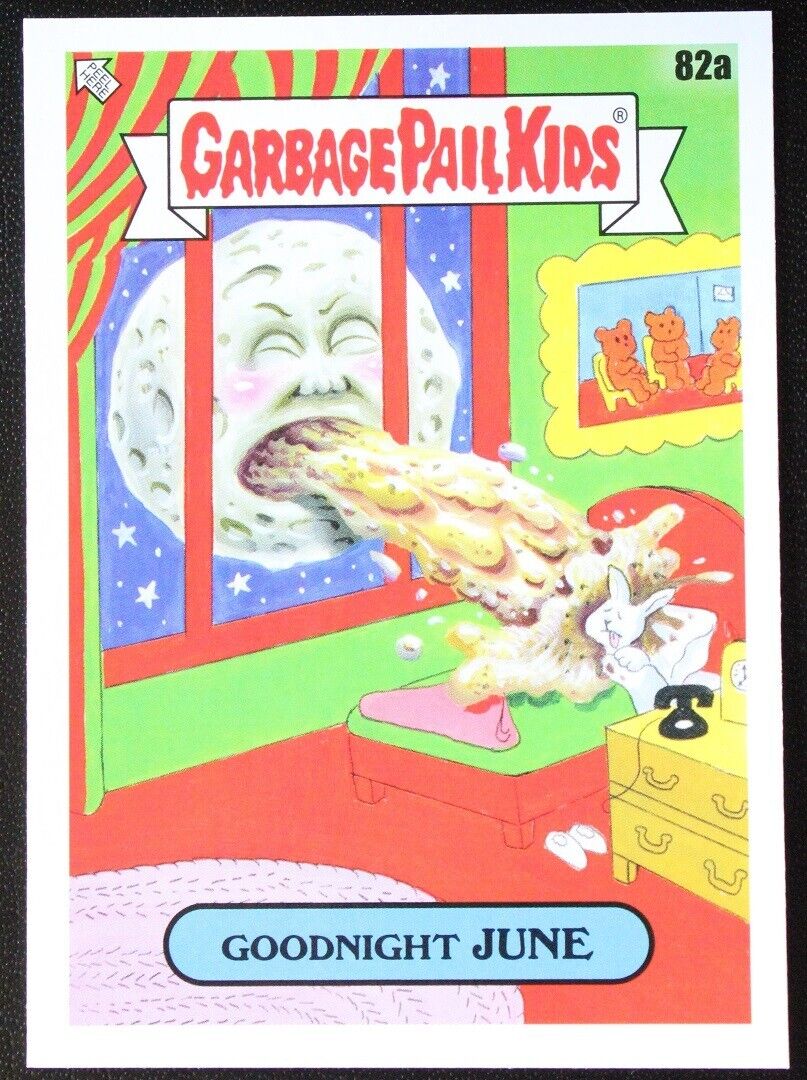 2022 Topps Goodnight JUNE Garbage Pail Kids 82a Sticker Trading Card Checklist A