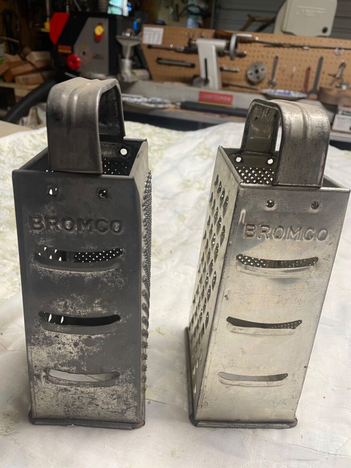 Two Vintage Bronco Vegetable,  Cheese Graters
