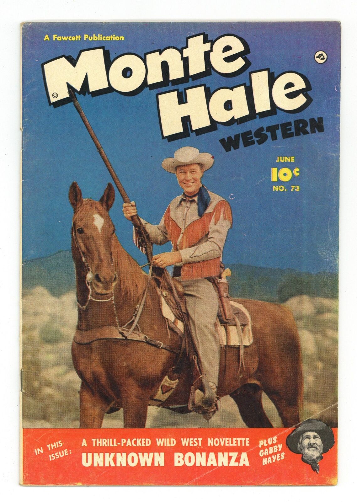 Monte Hale Western #73 VG 4.0 1952 Low Grade