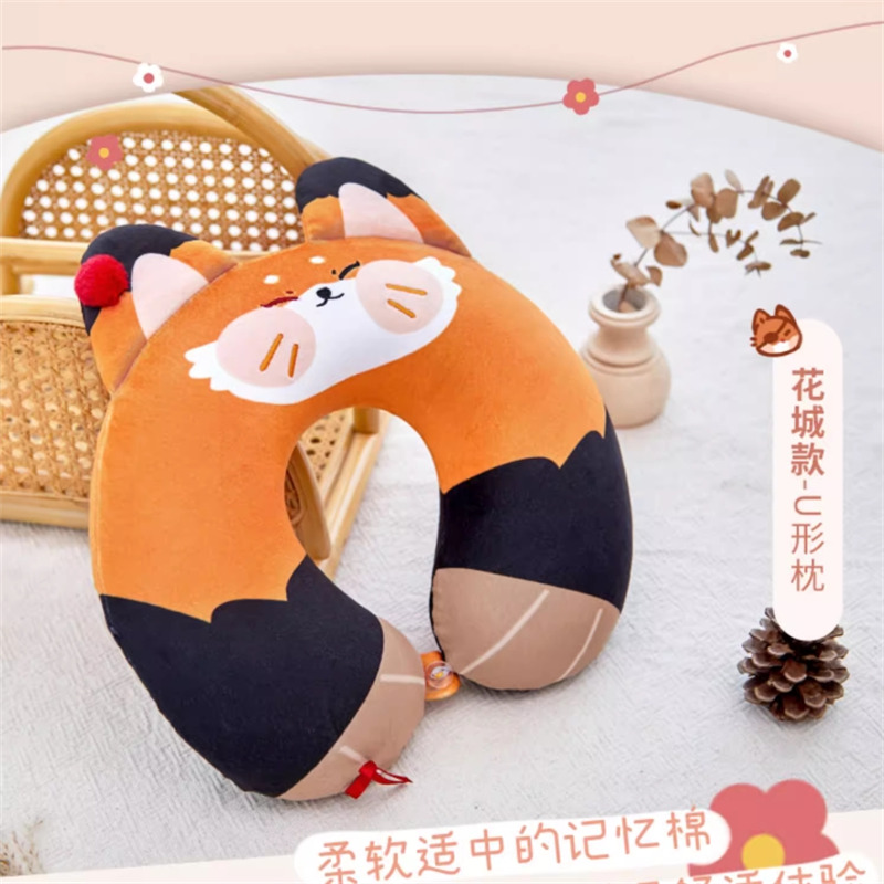 Anime Tian Guan Ci Fu 天官赐福 Throw Pillow Ornament Fox  Plush Doll U-shaped Pillow